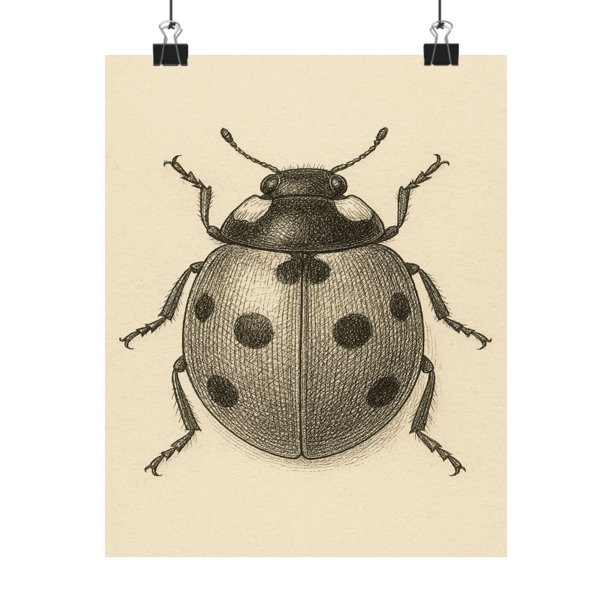Wildlife Print - Pencil Ladybug