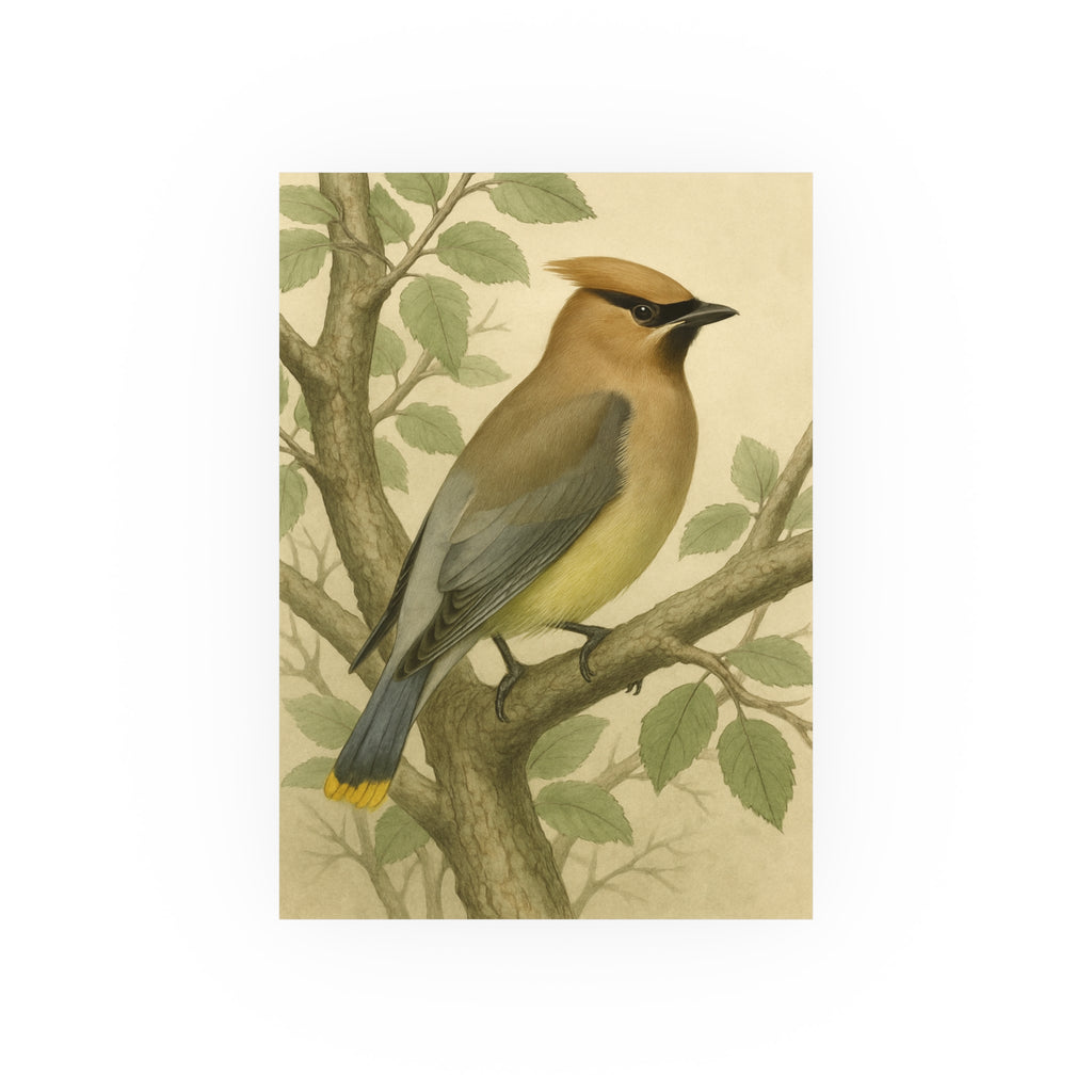 Wildlife Print - Cedar Waxwing