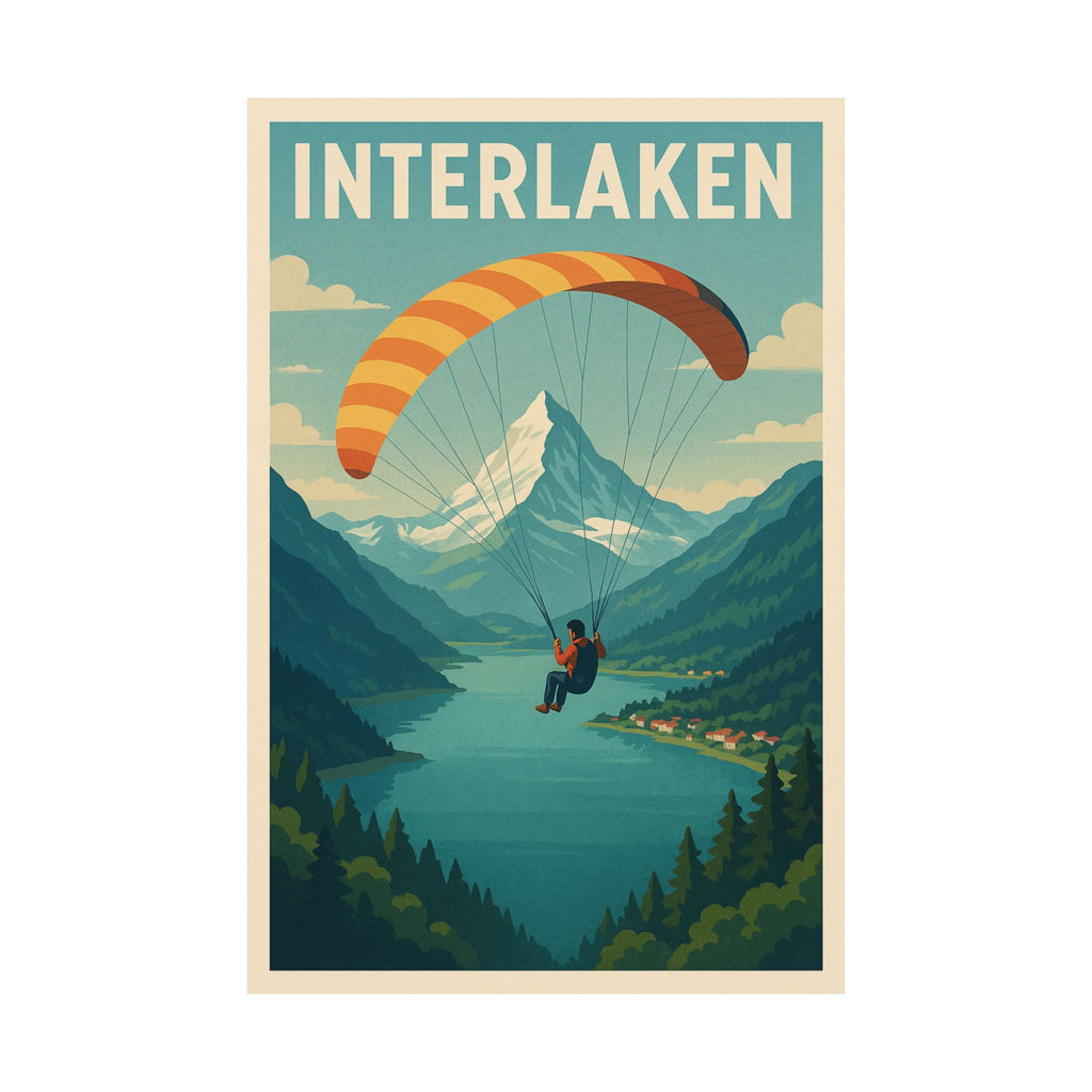 Cityscape Print - Interlaken Switzerland