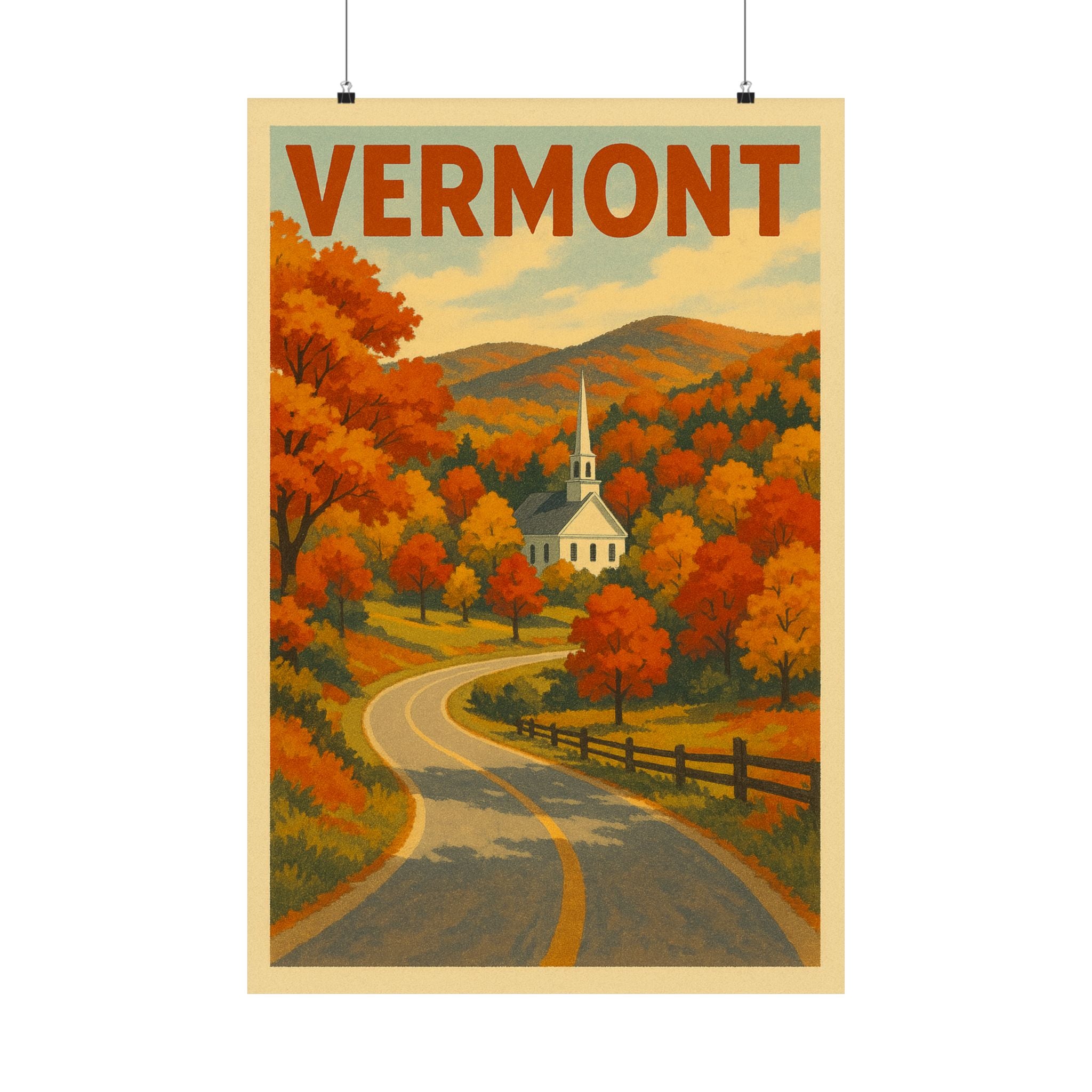 Cityscape Print - Vermont
