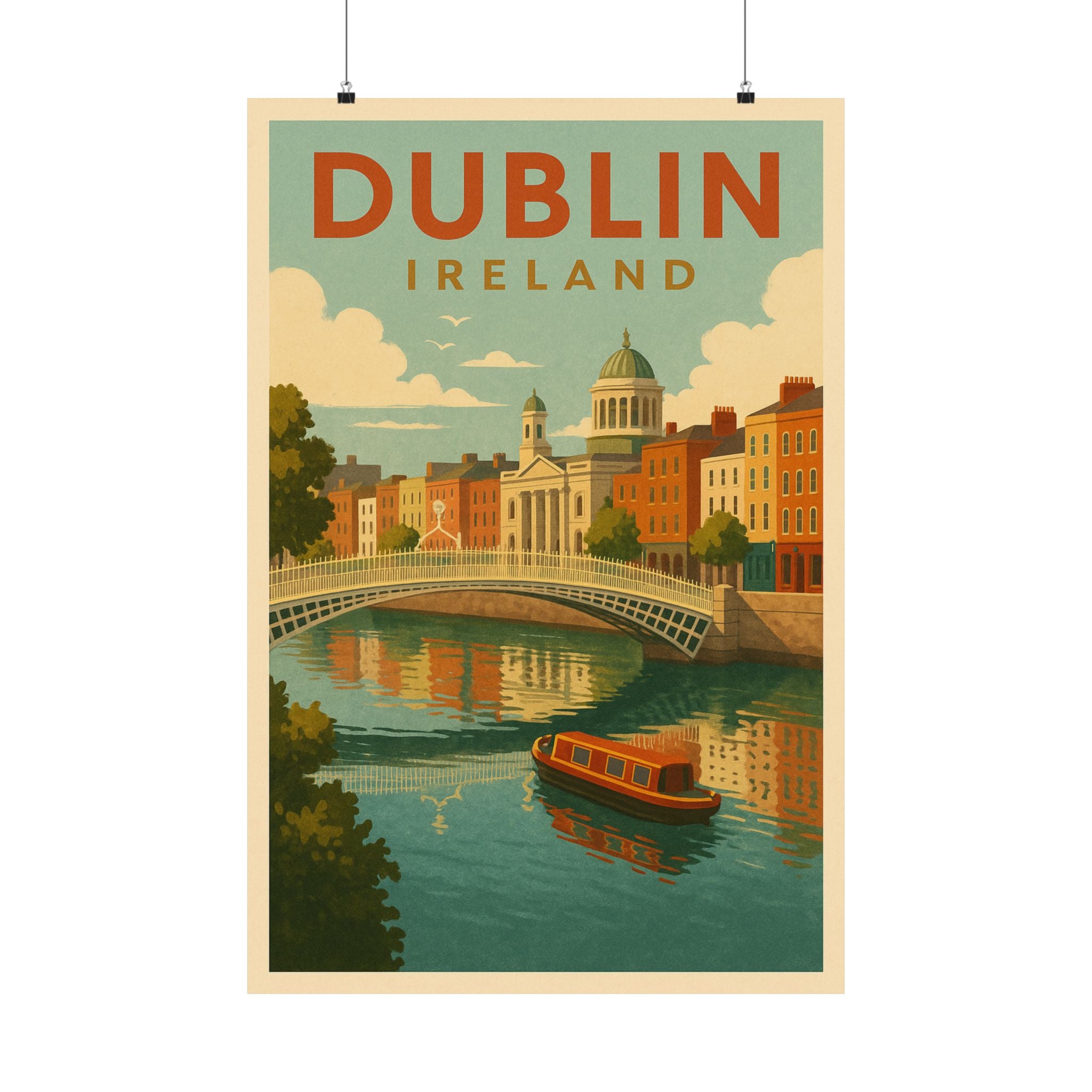 Cityscape Print - Dublin Ireland