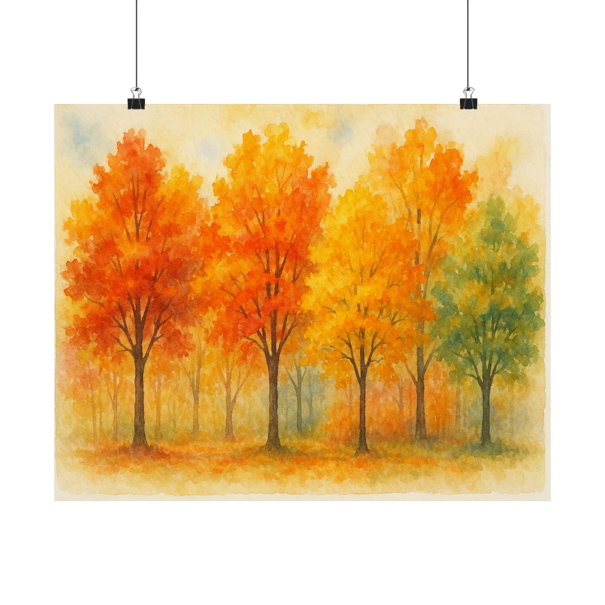 Nature Print - Fall Trees
