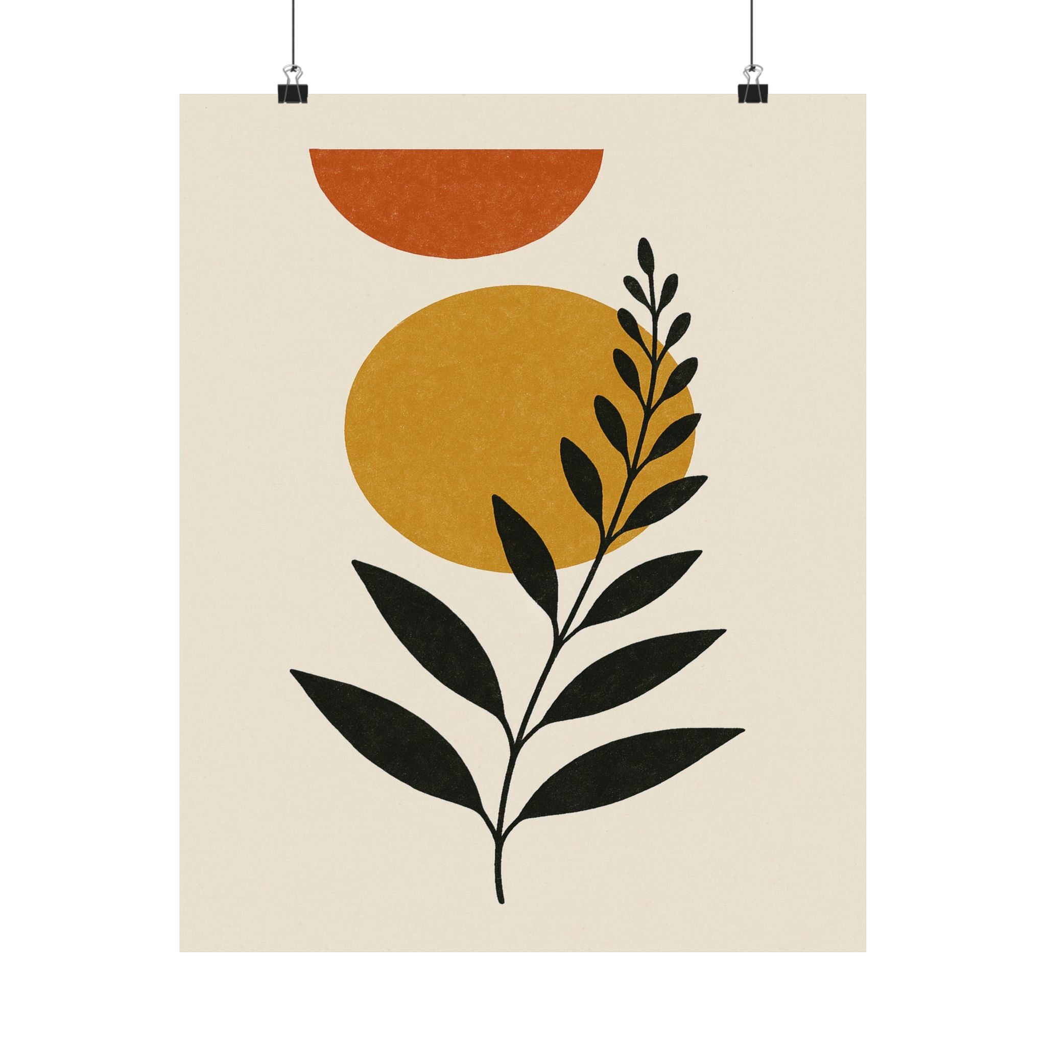 Abstract Print - Boho Leaf 2