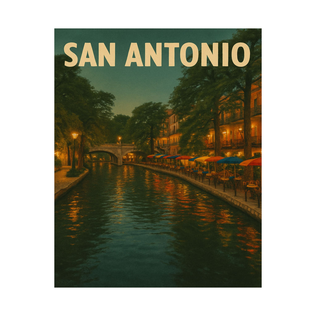 Cityscape Print - San Antonio Riverwalk