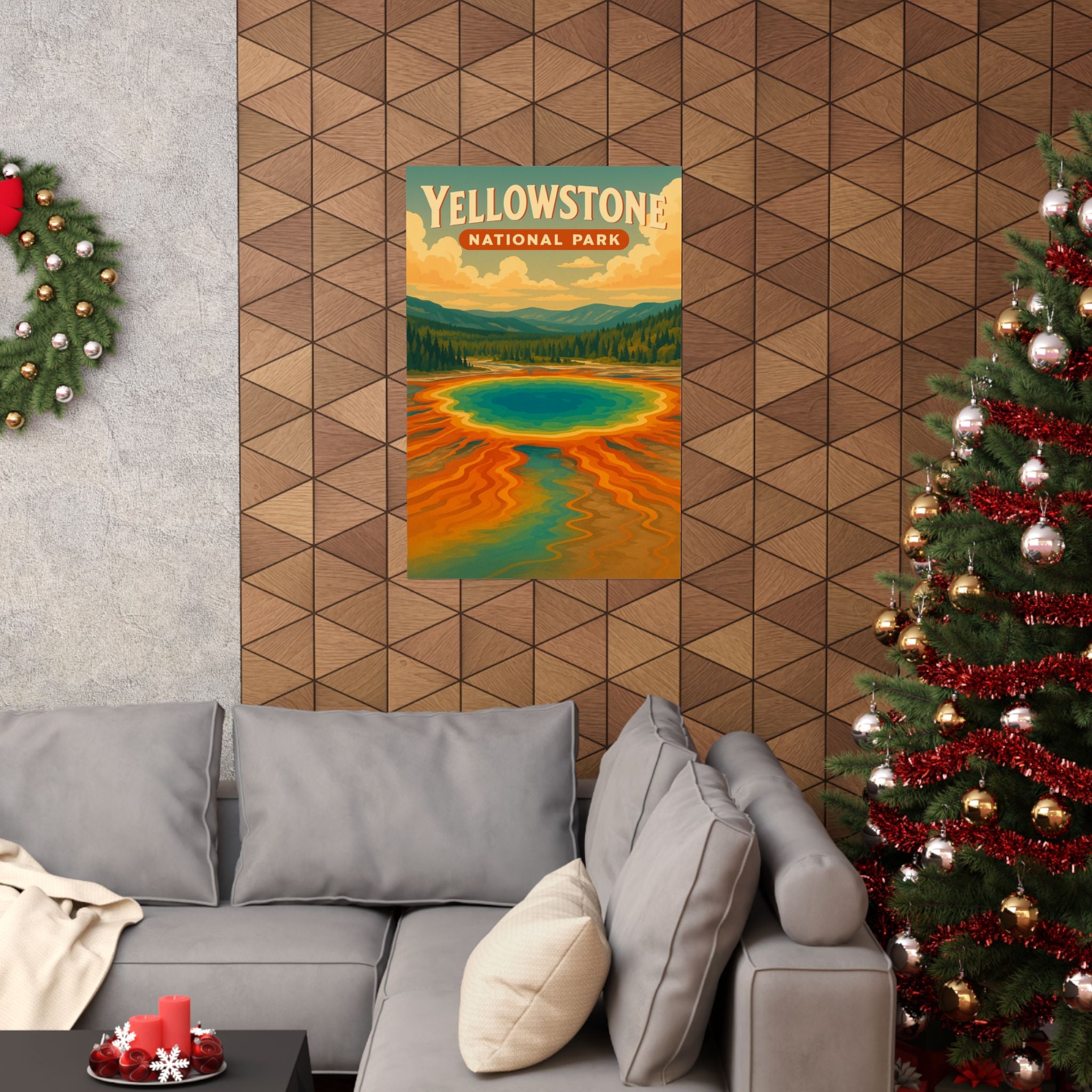 Vertical Print - Yellowstone National Park - Prismatic Lake