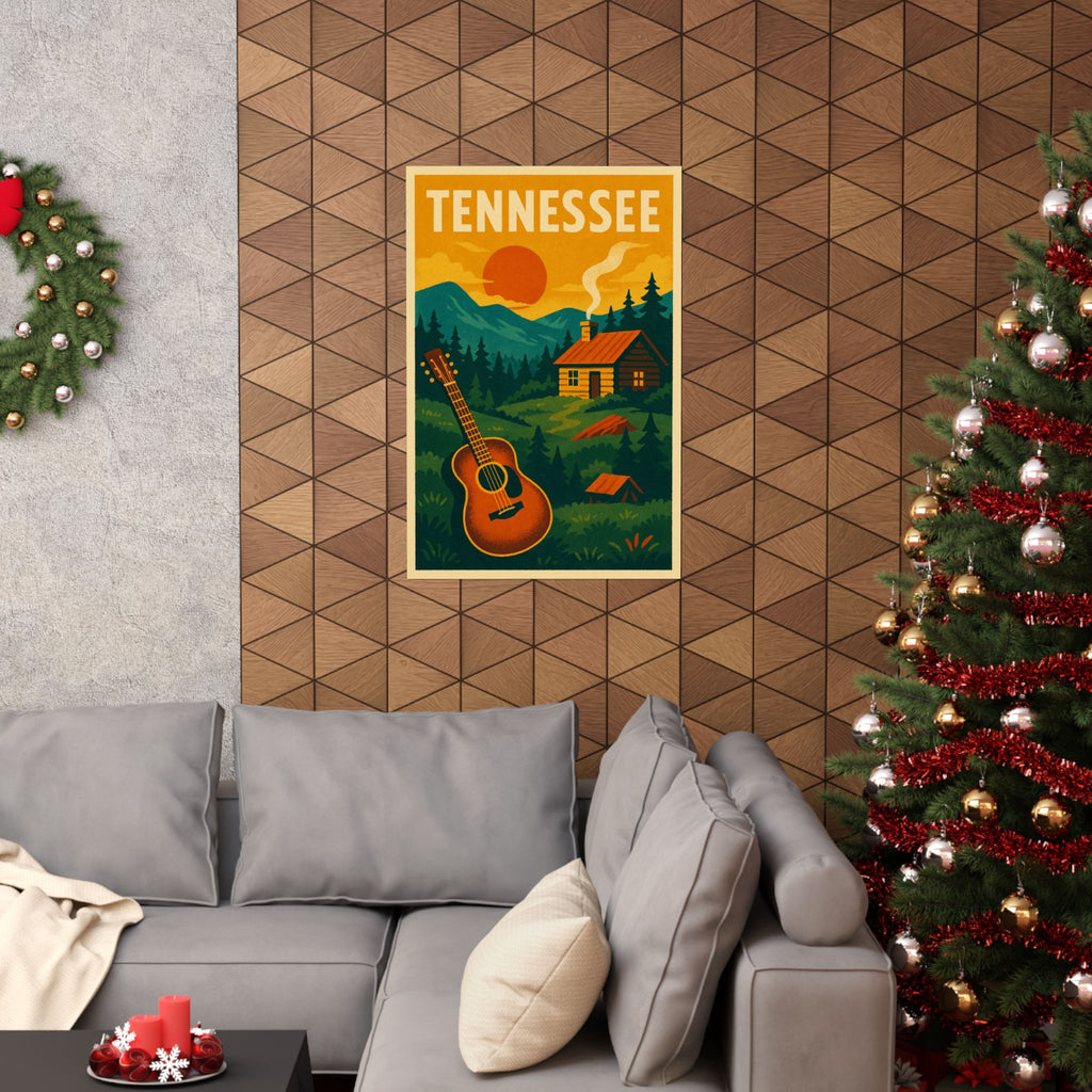 Cityscape Print - Tennessee Hillside