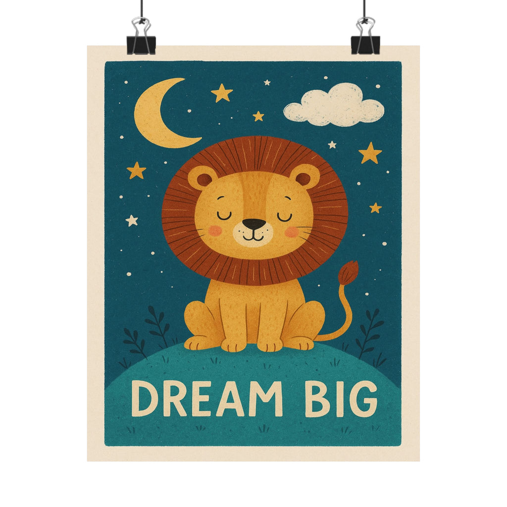 Children's Print - Dream Big Lion