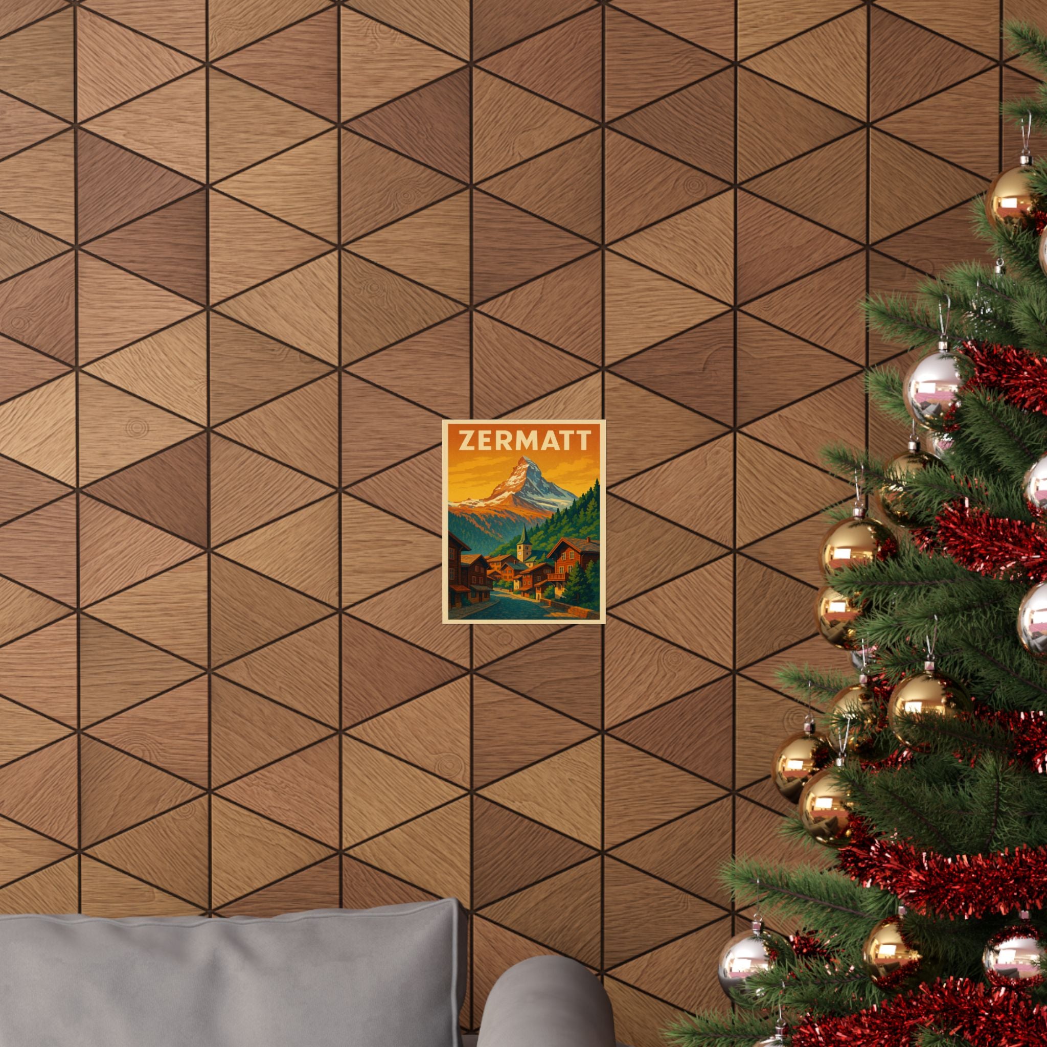 Cityscape Print - Zermatt Matterhorn