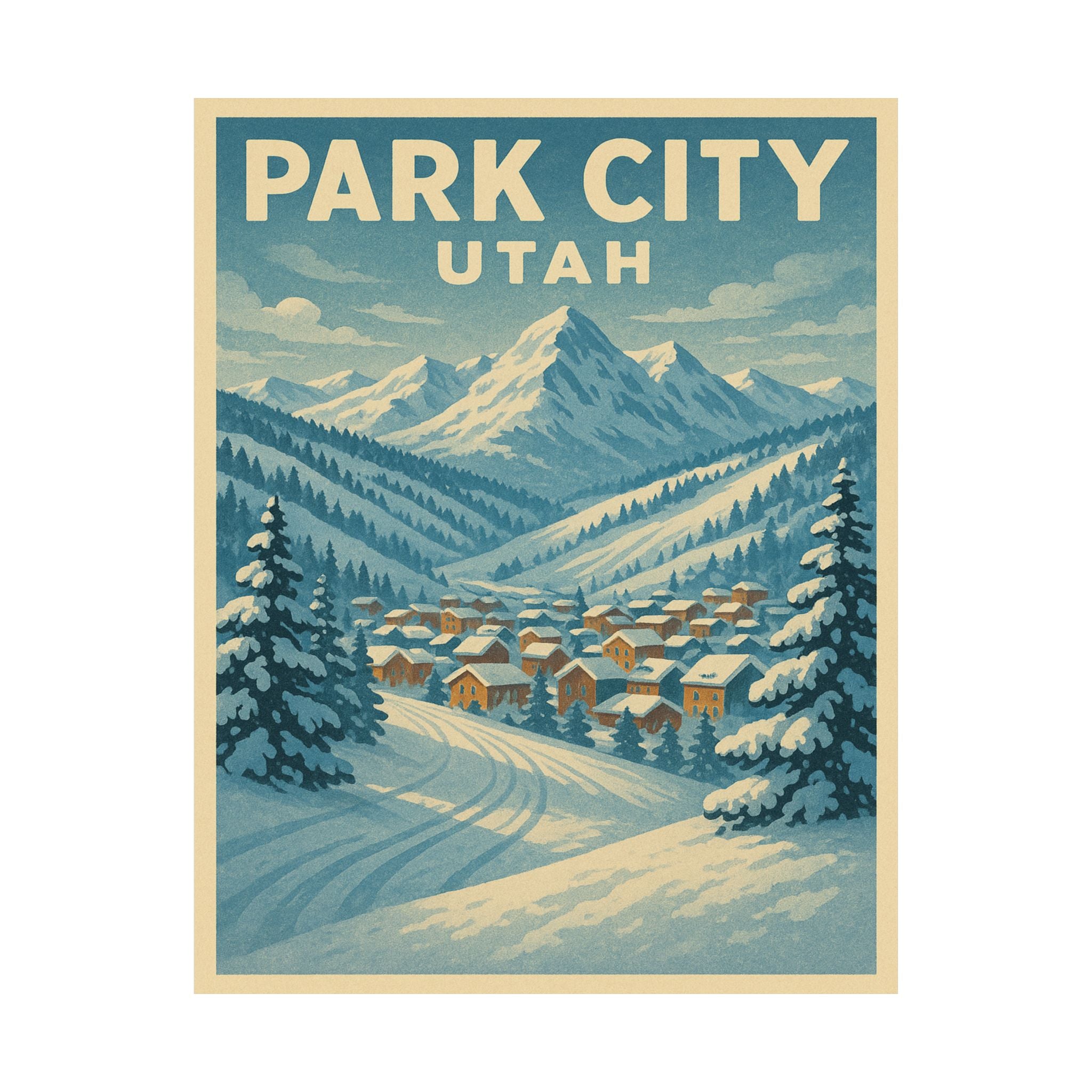 Cityscape Print - Park City