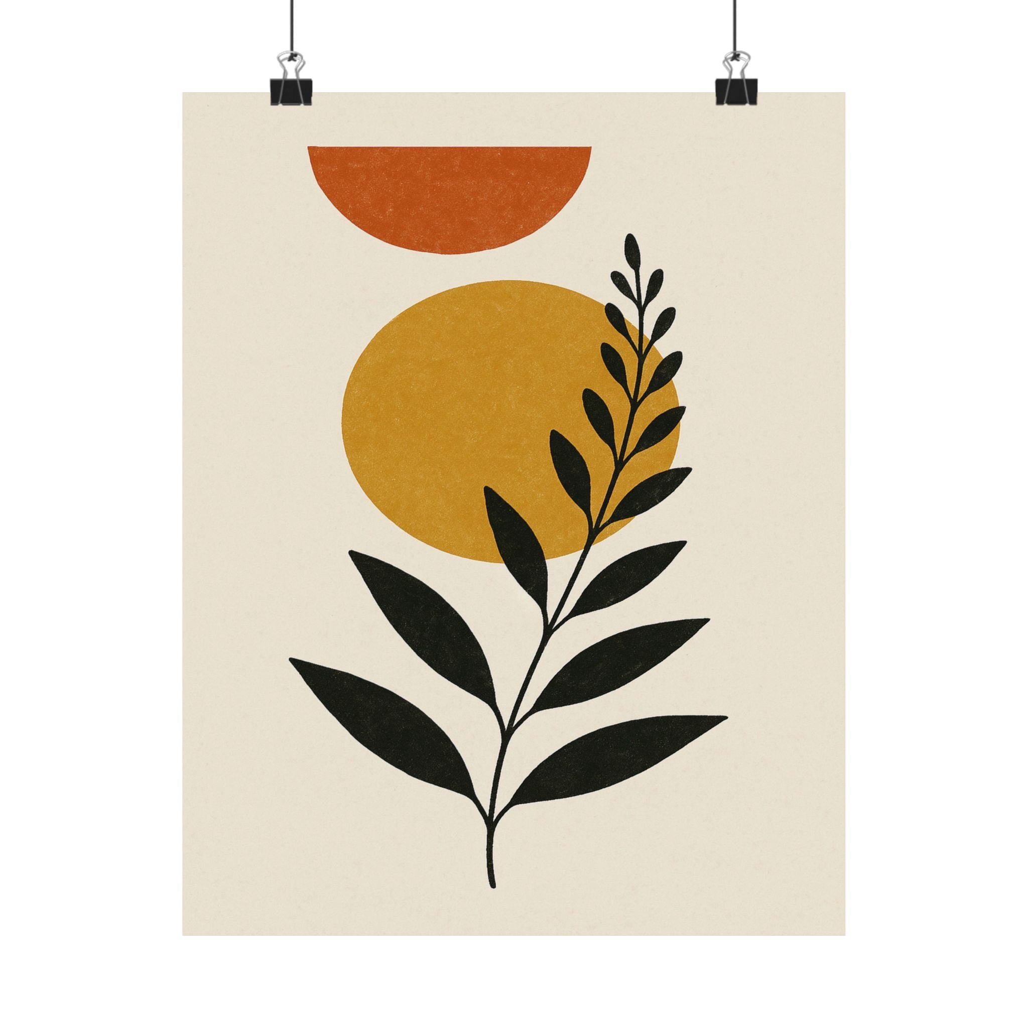 Abstract Print - Boho Leaf 2