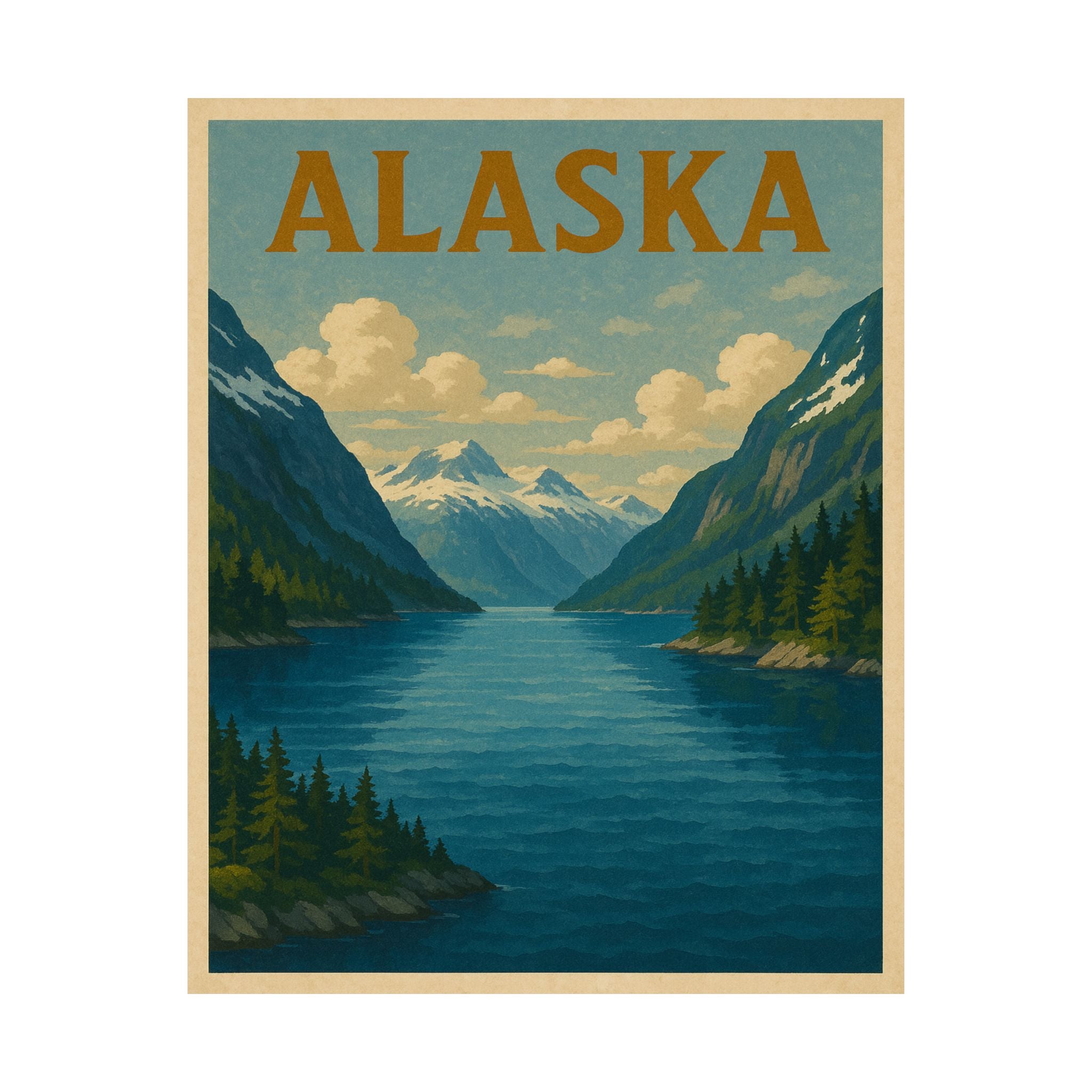 Cityscape Print - Alaska