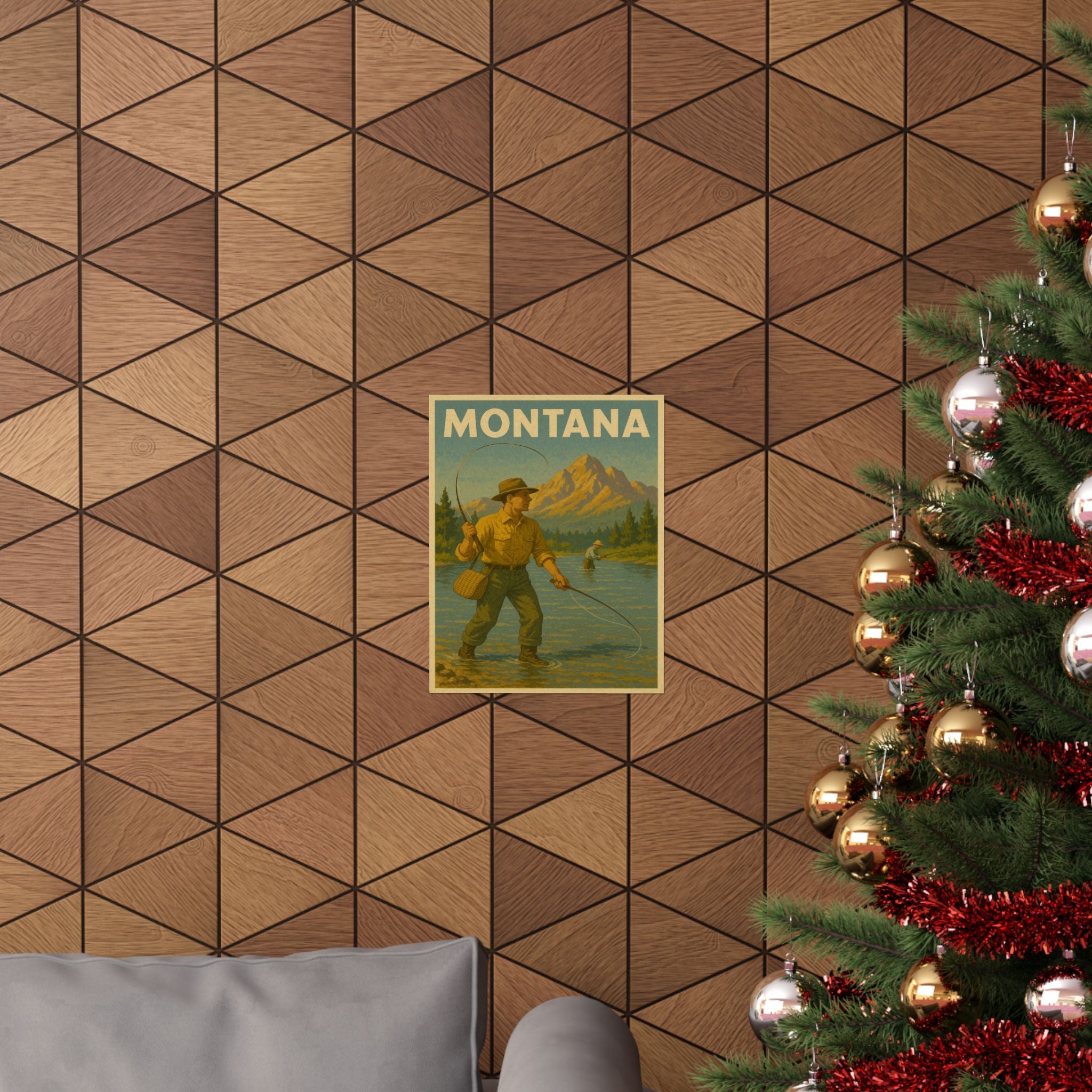 Cityscape Print - Montana Fisherman