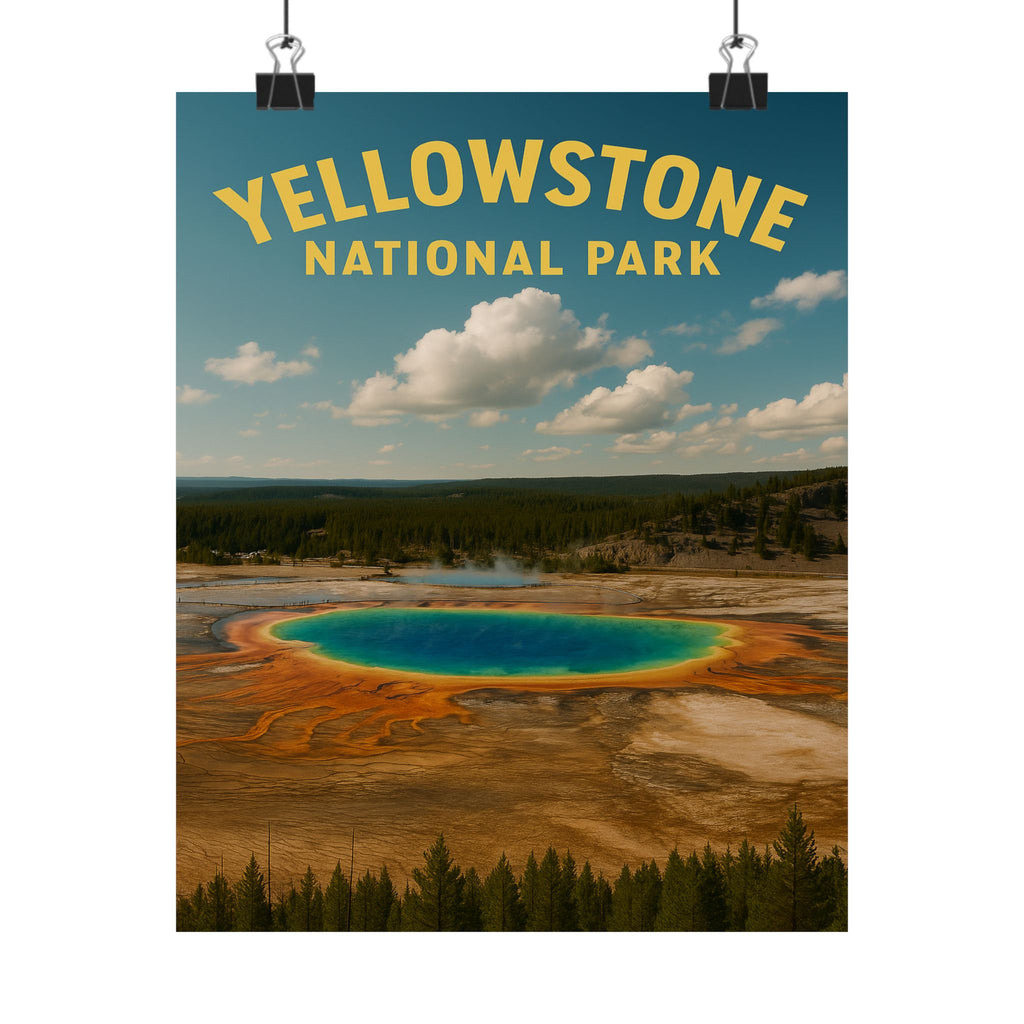 Vertical Print - Yellowstone National Park - Prismatic Lake