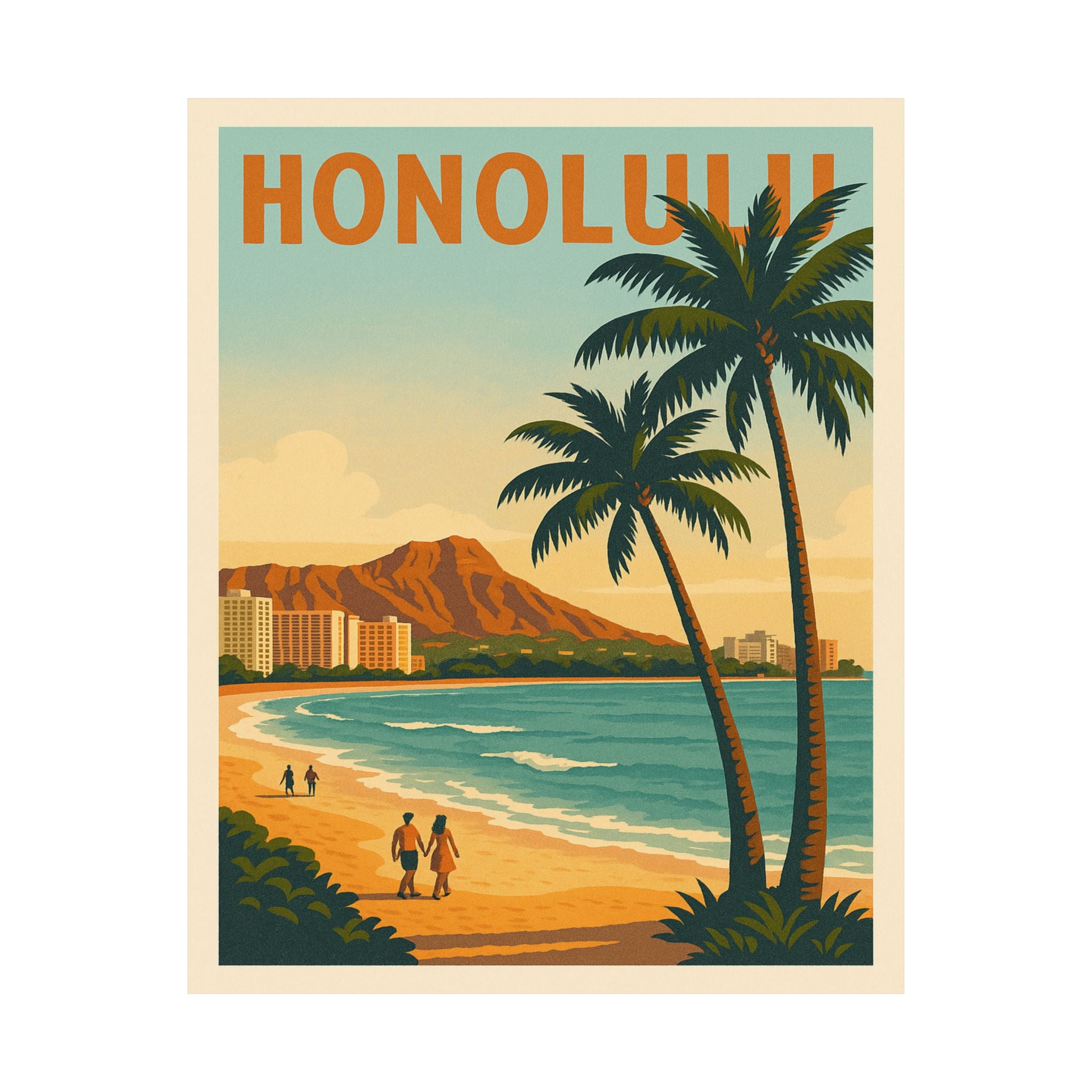 Cityscape Print - Honolulu