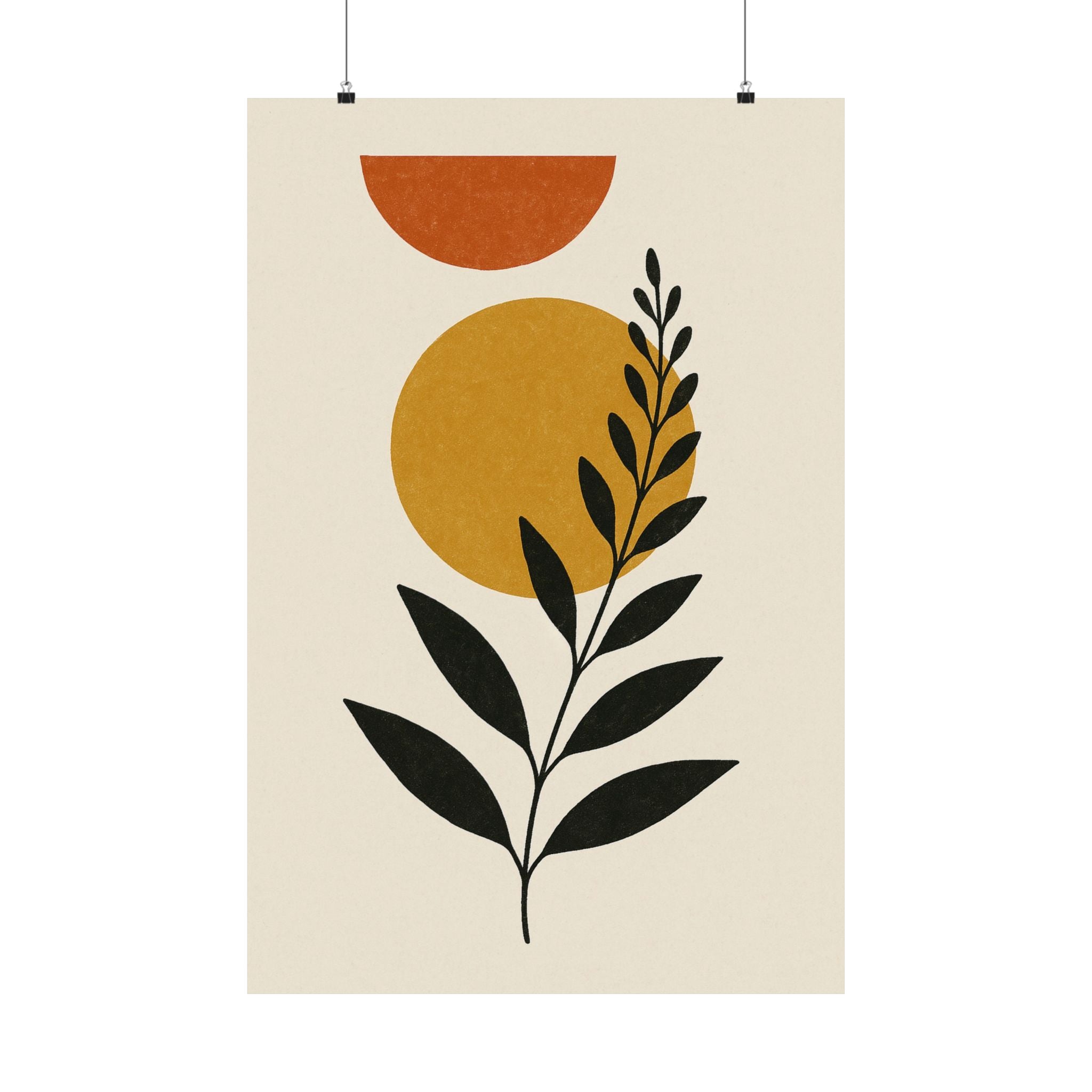 Abstract Print - Boho Leaf 2