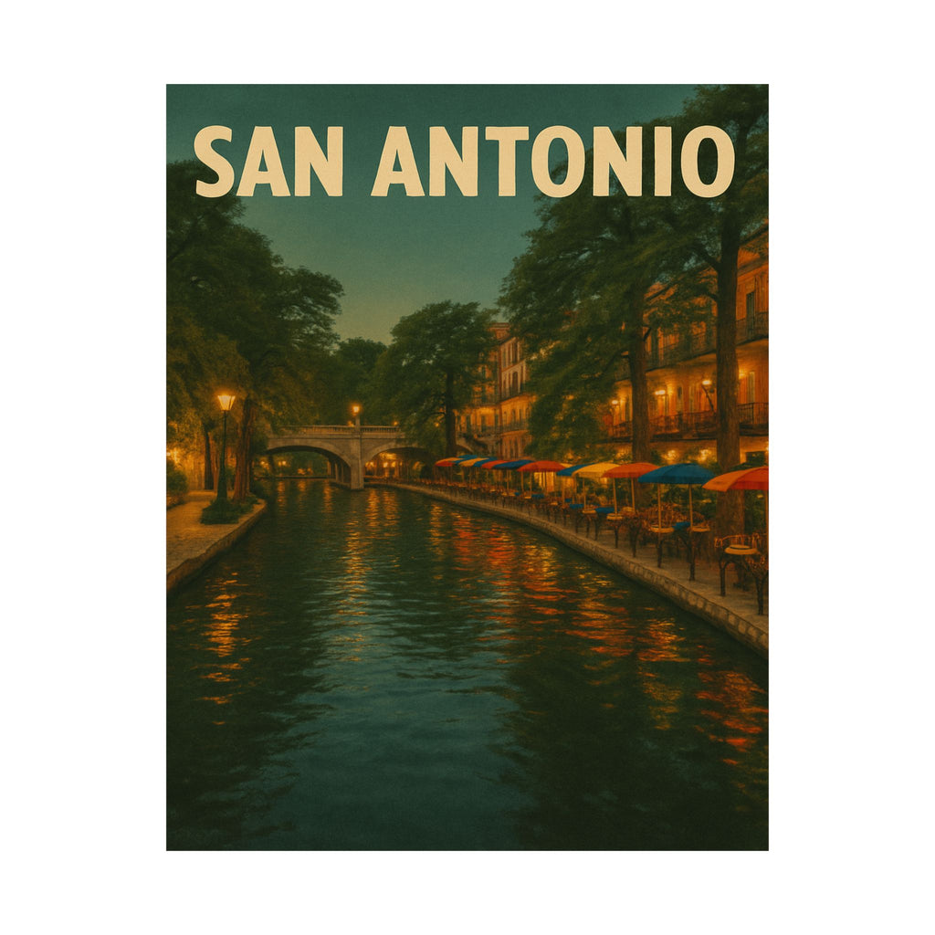 Cityscape Print - San Antonio Riverwalk