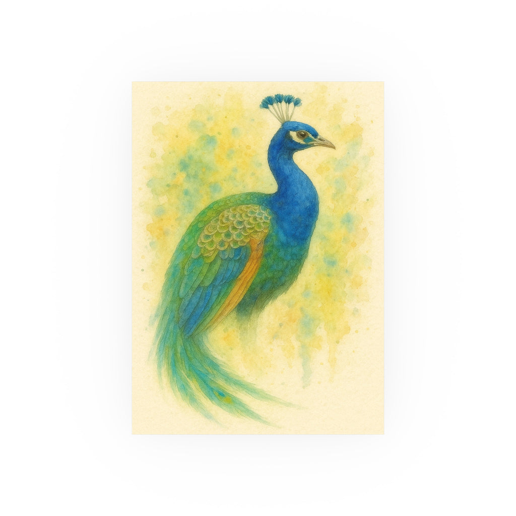 Wildlife Print - Colorful Peacock
