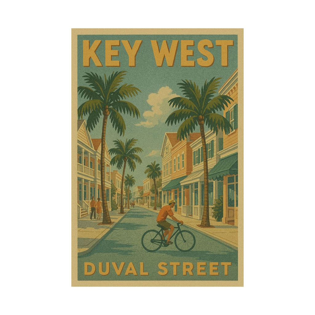 Cityscape Print - Key West Duval Street