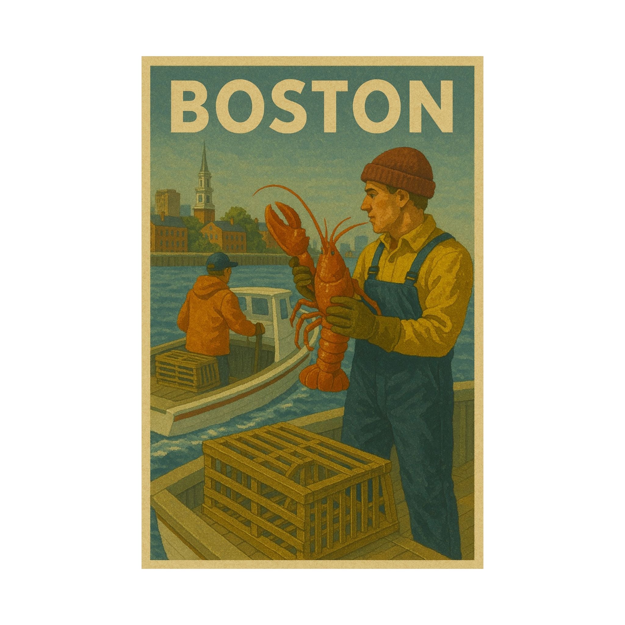 Cityscape Print - Boston