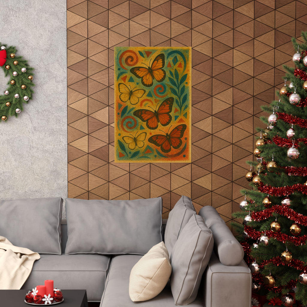 Abstract Print - Butterfly Art