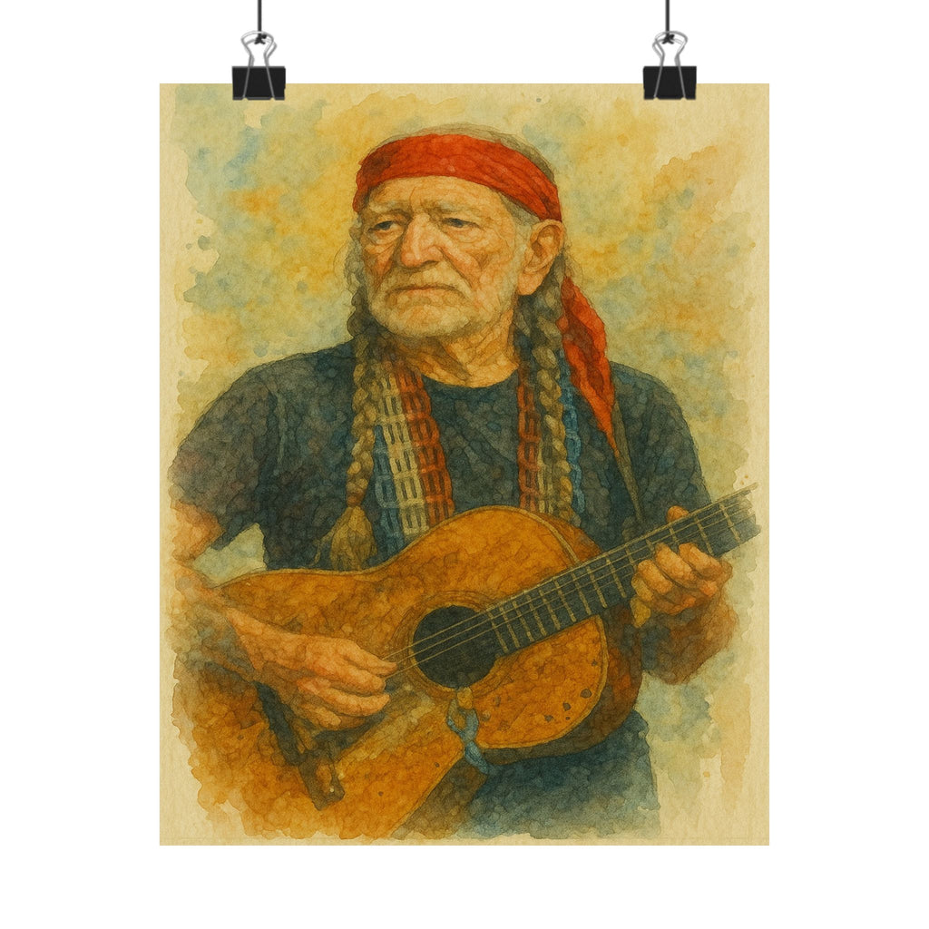 Famous Prints - Willie Guitar