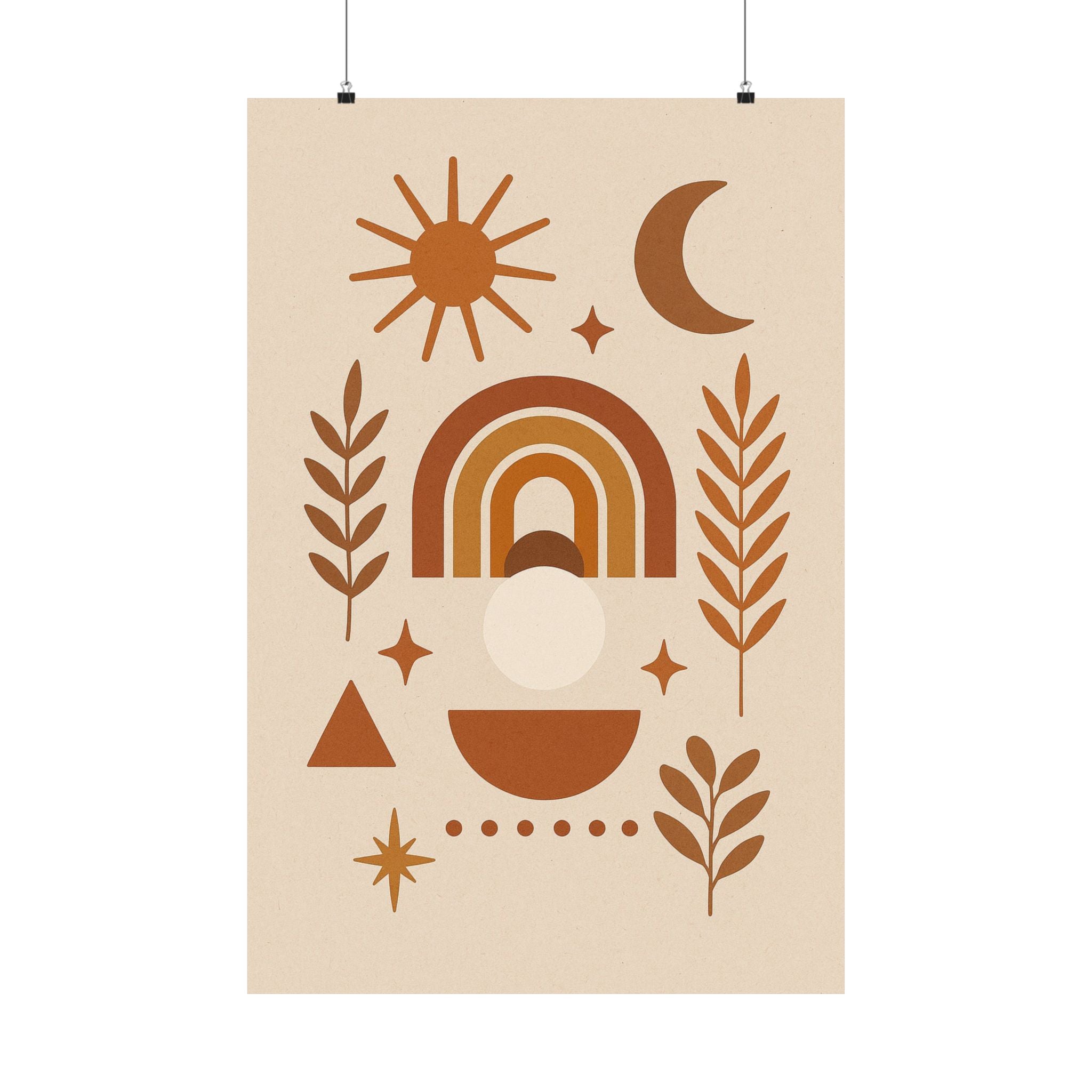 Abstract Print - Boho Shapes