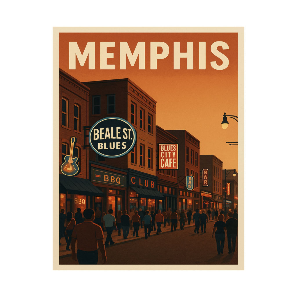 Cityscape Print - Memphis Beale Street