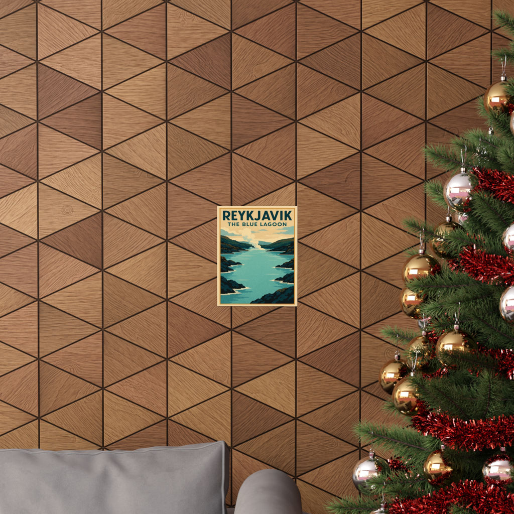 Cityscape Print - Reykjavik Blue Lagoon