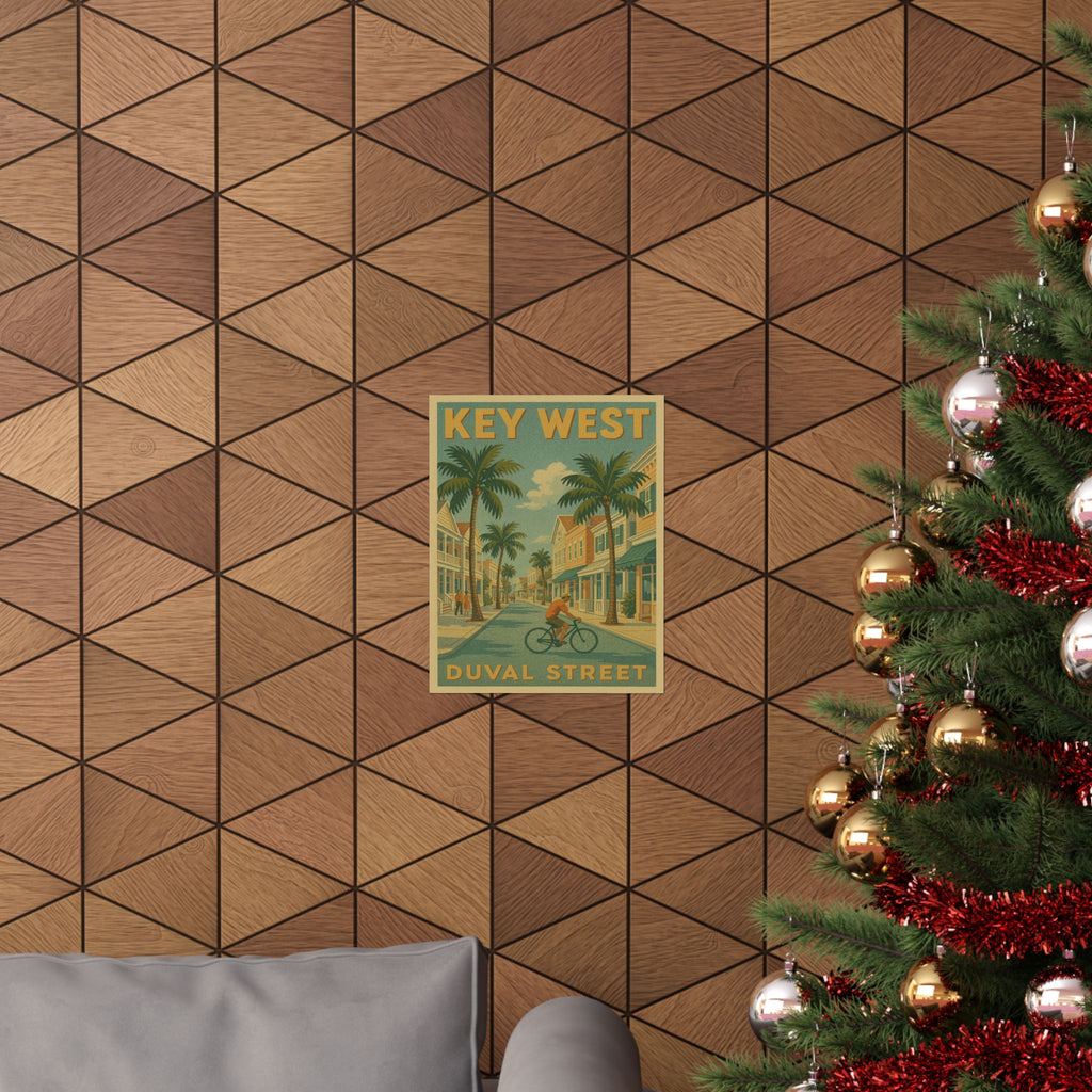 Cityscape Print - Key West Duval Street