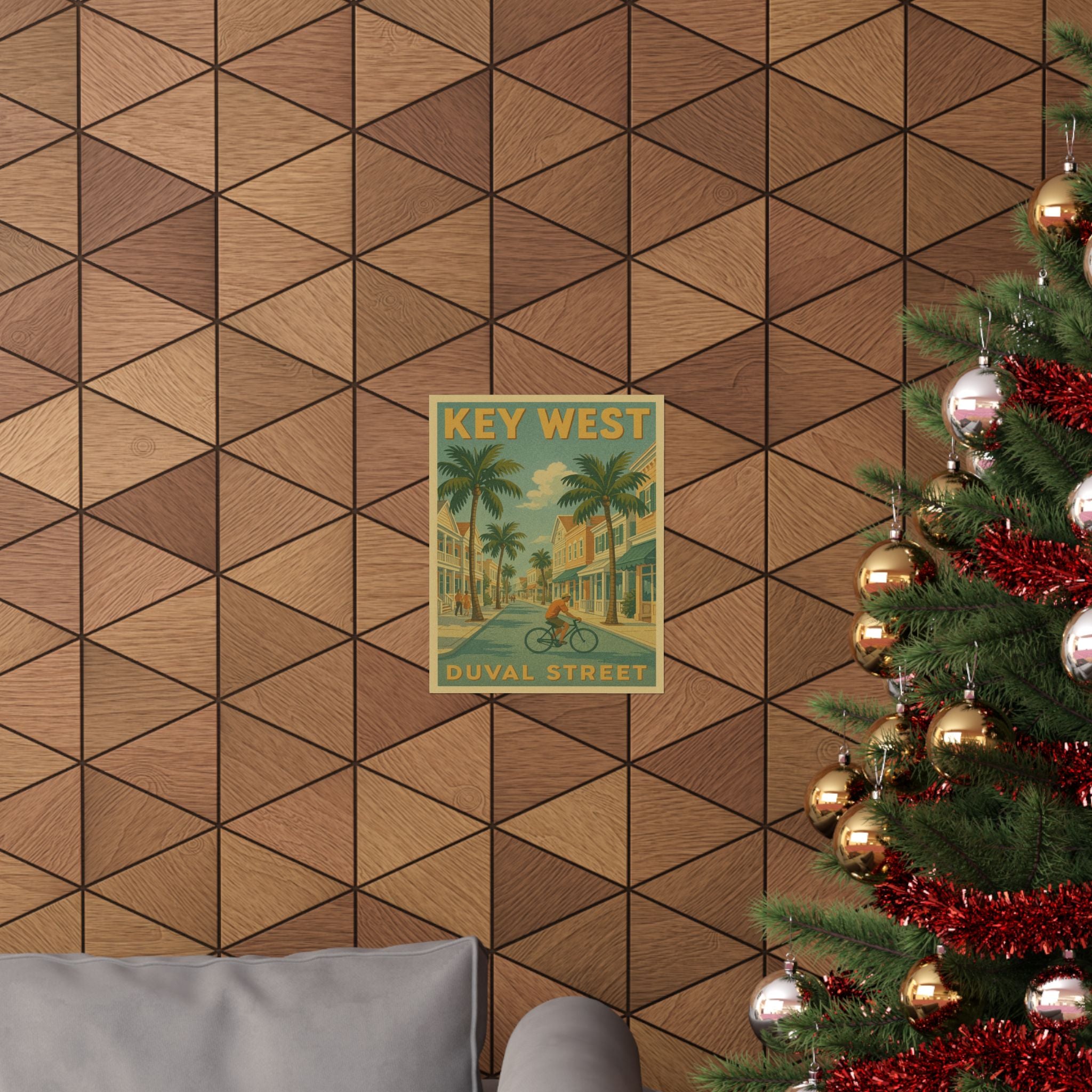 Cityscape Print - Key West Duval Street