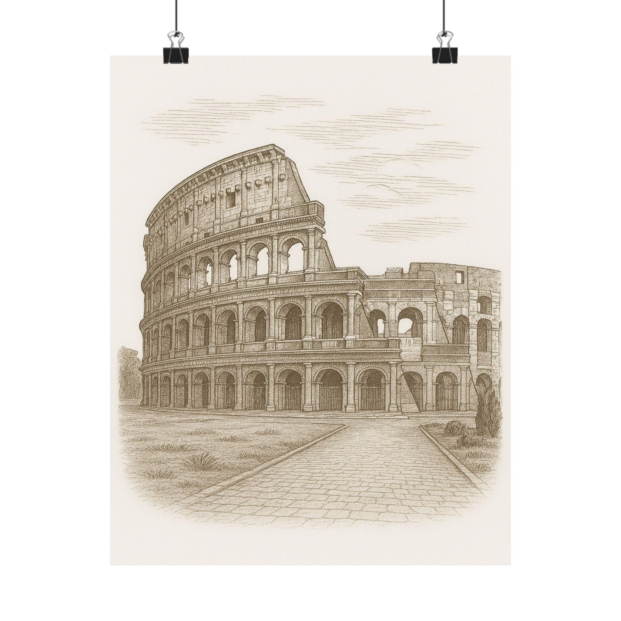 Cityscape Print - Roman Colosseum