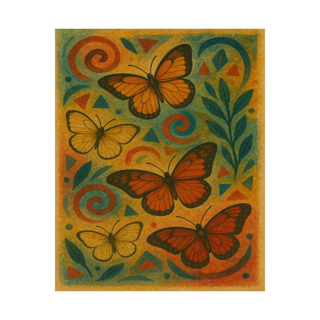 Abstract Print - Butterfly Art
