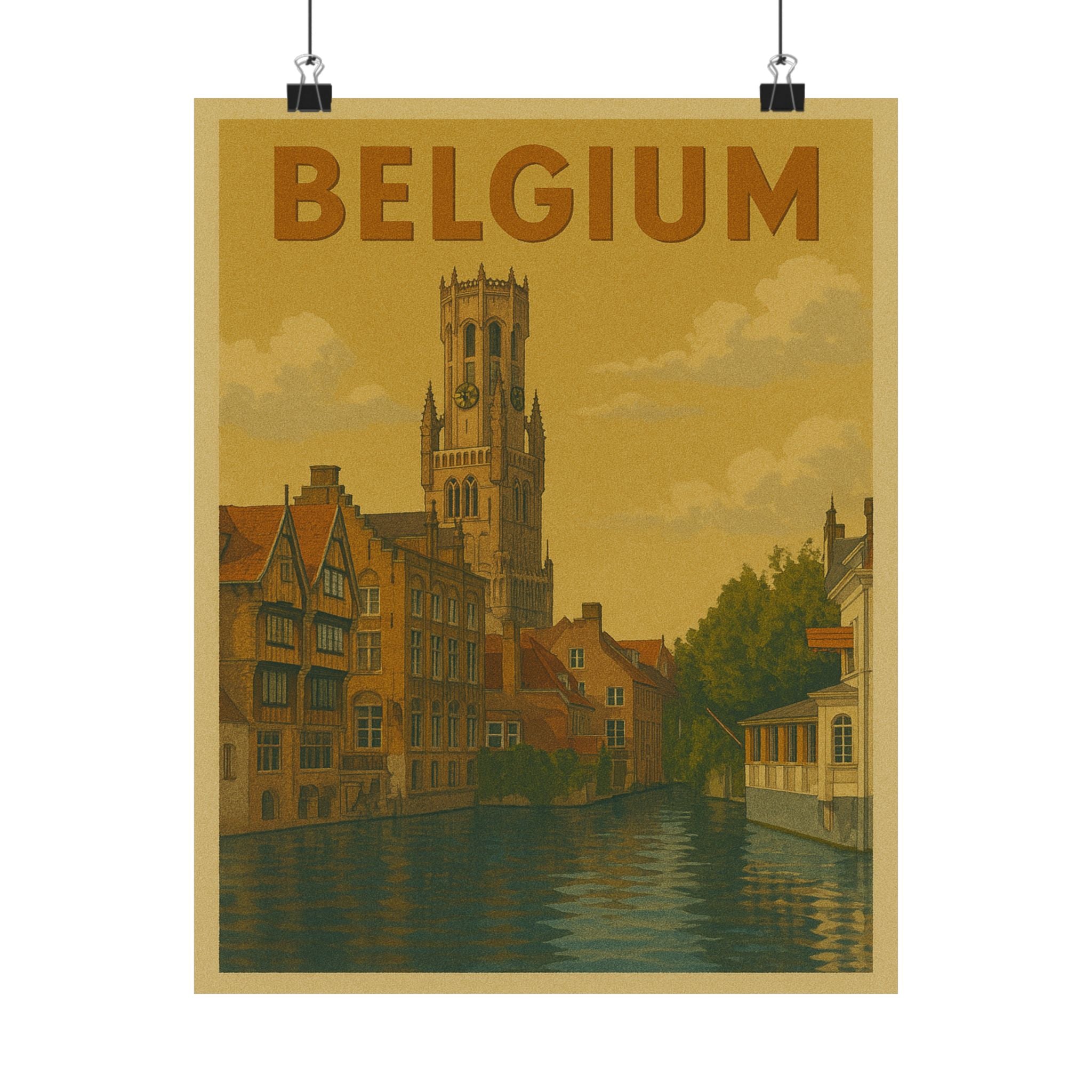 Cityscape Print - Belgium