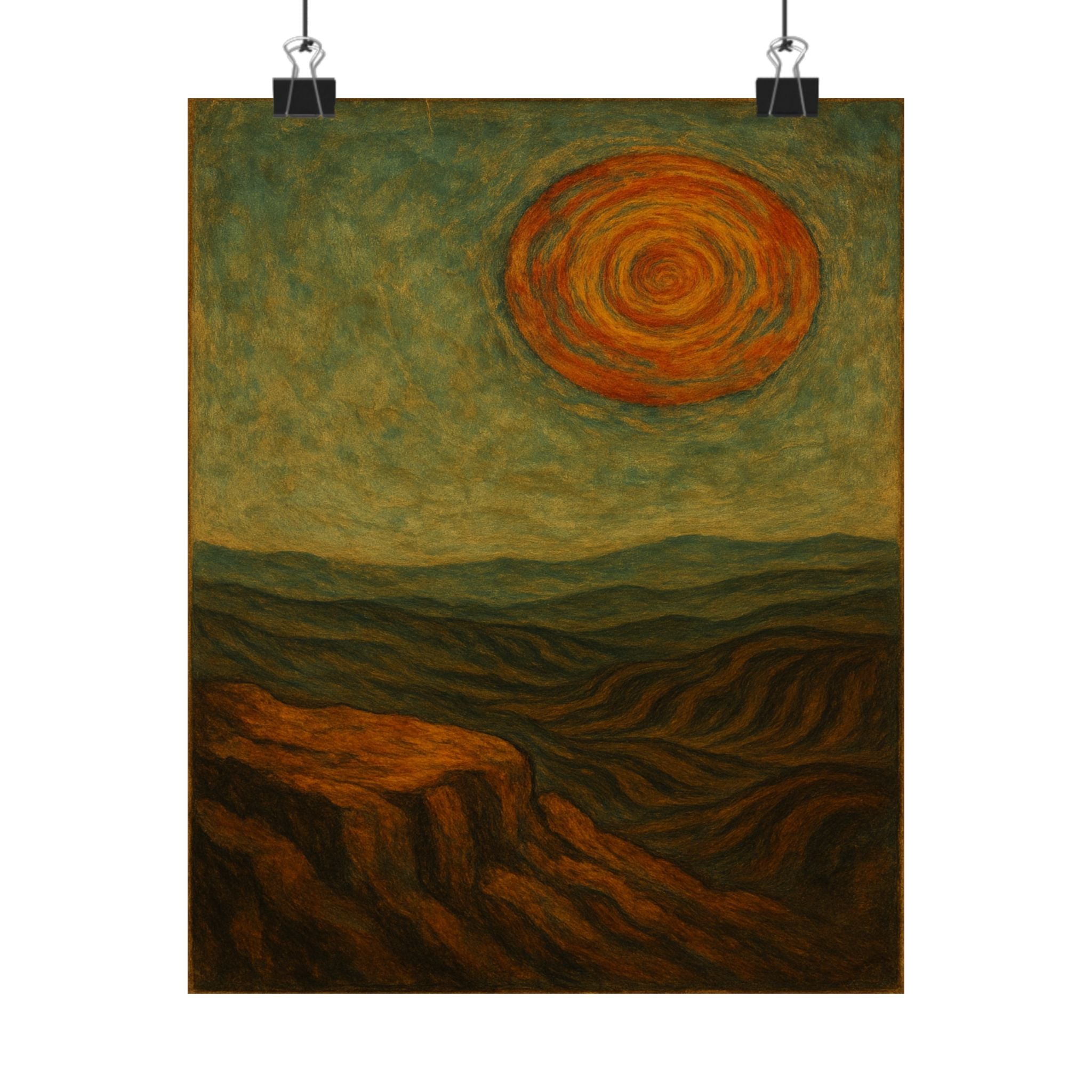 Abstract Print - Dessert Sun