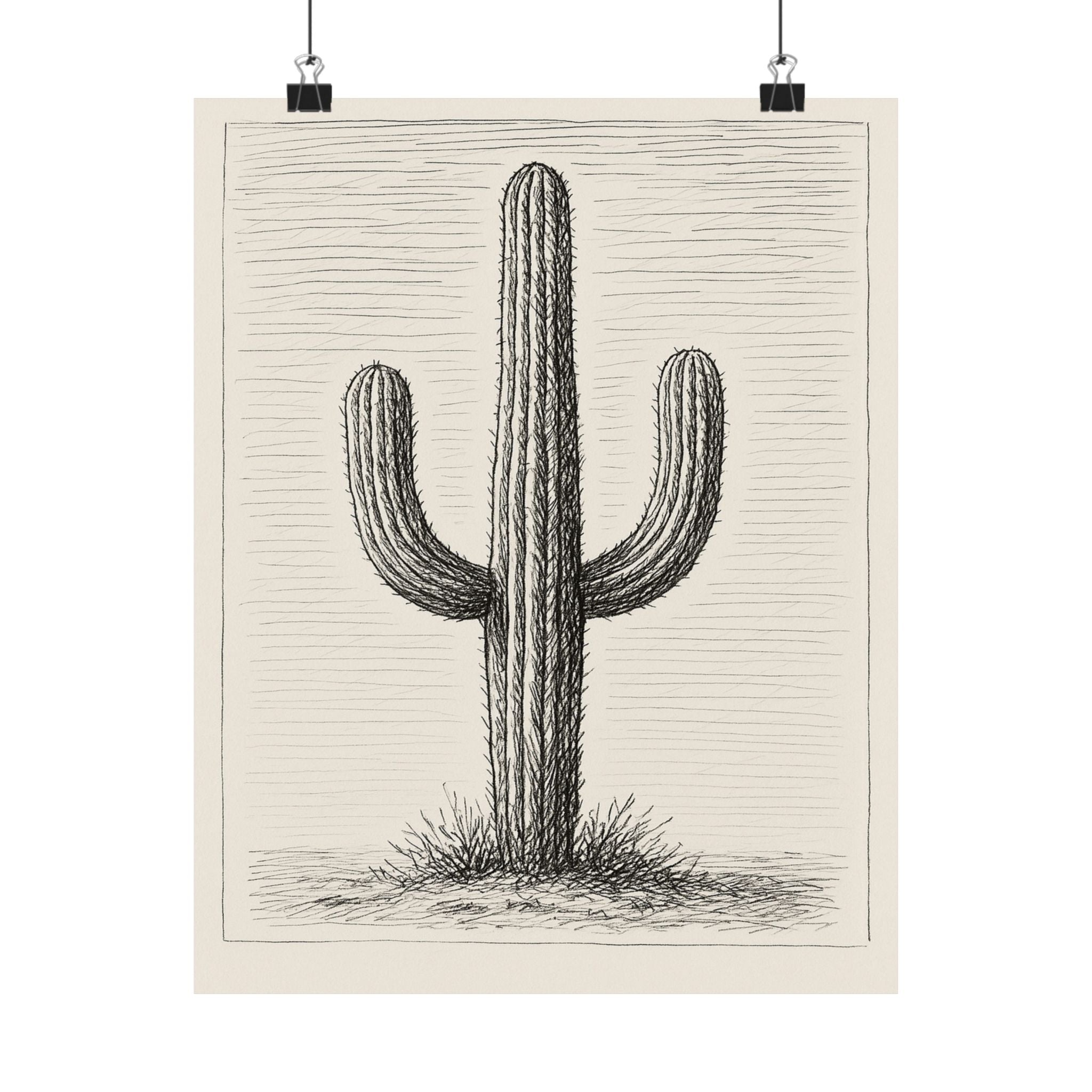 Nature Print - Cactus Sketch