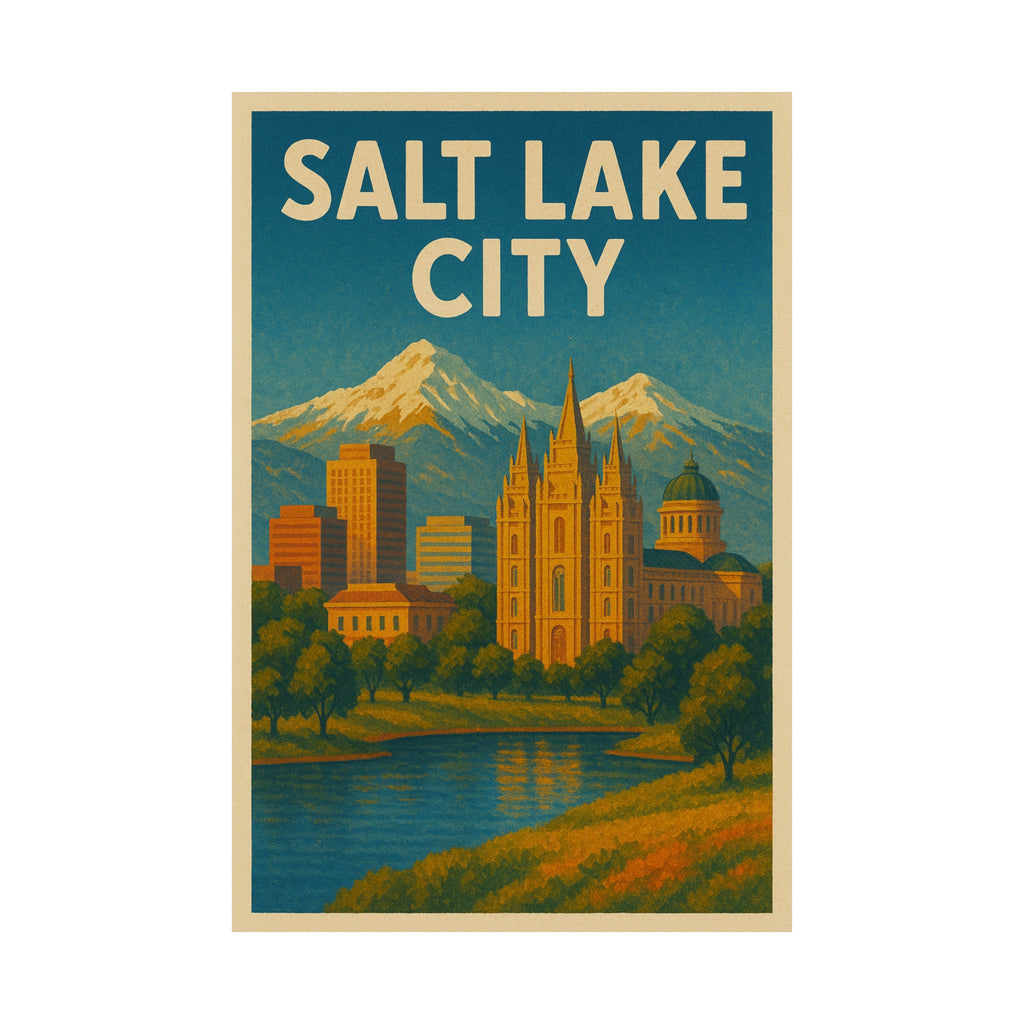 Cityscape Print - Salt Lake City