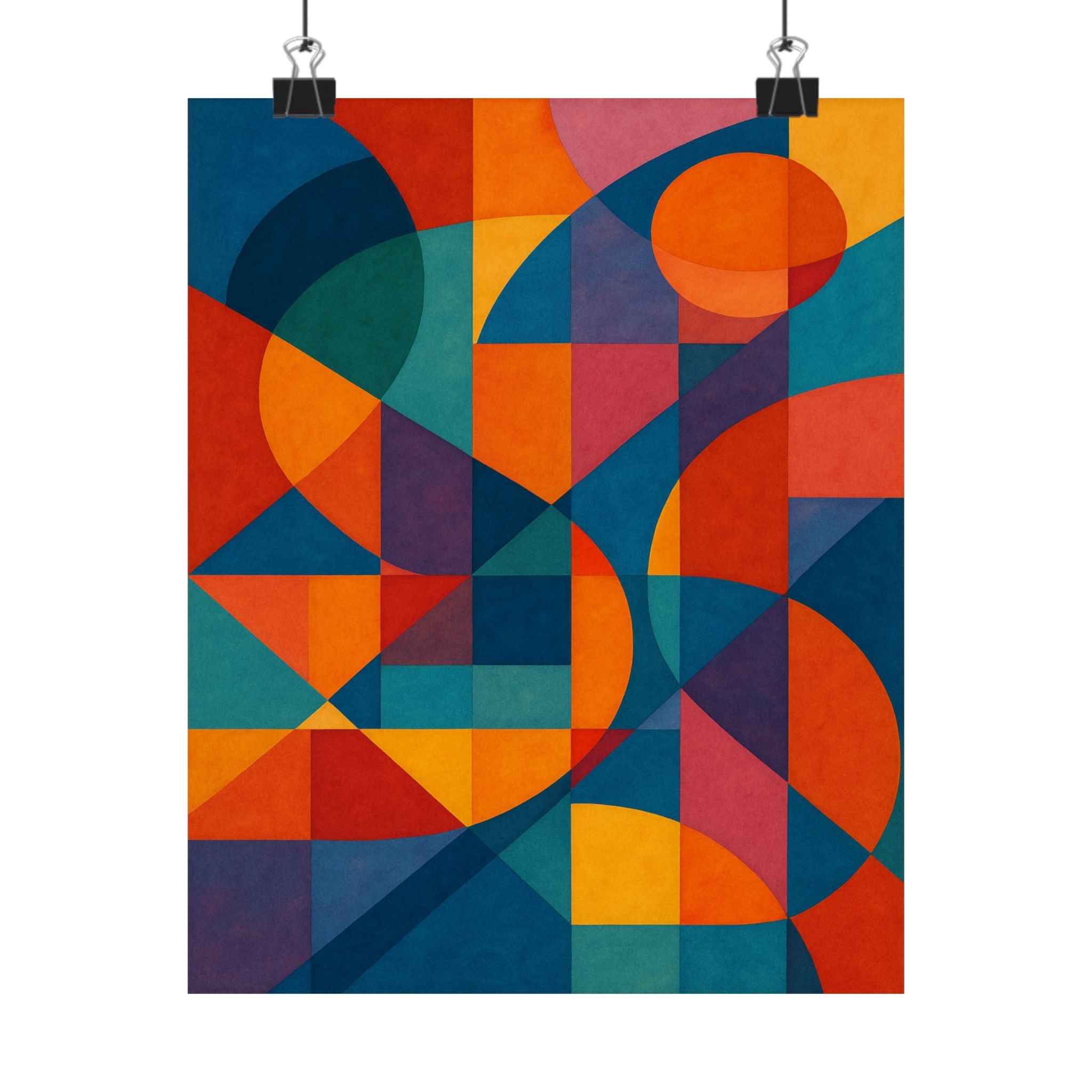 Abstract Print - Abstract Colorful Shapes