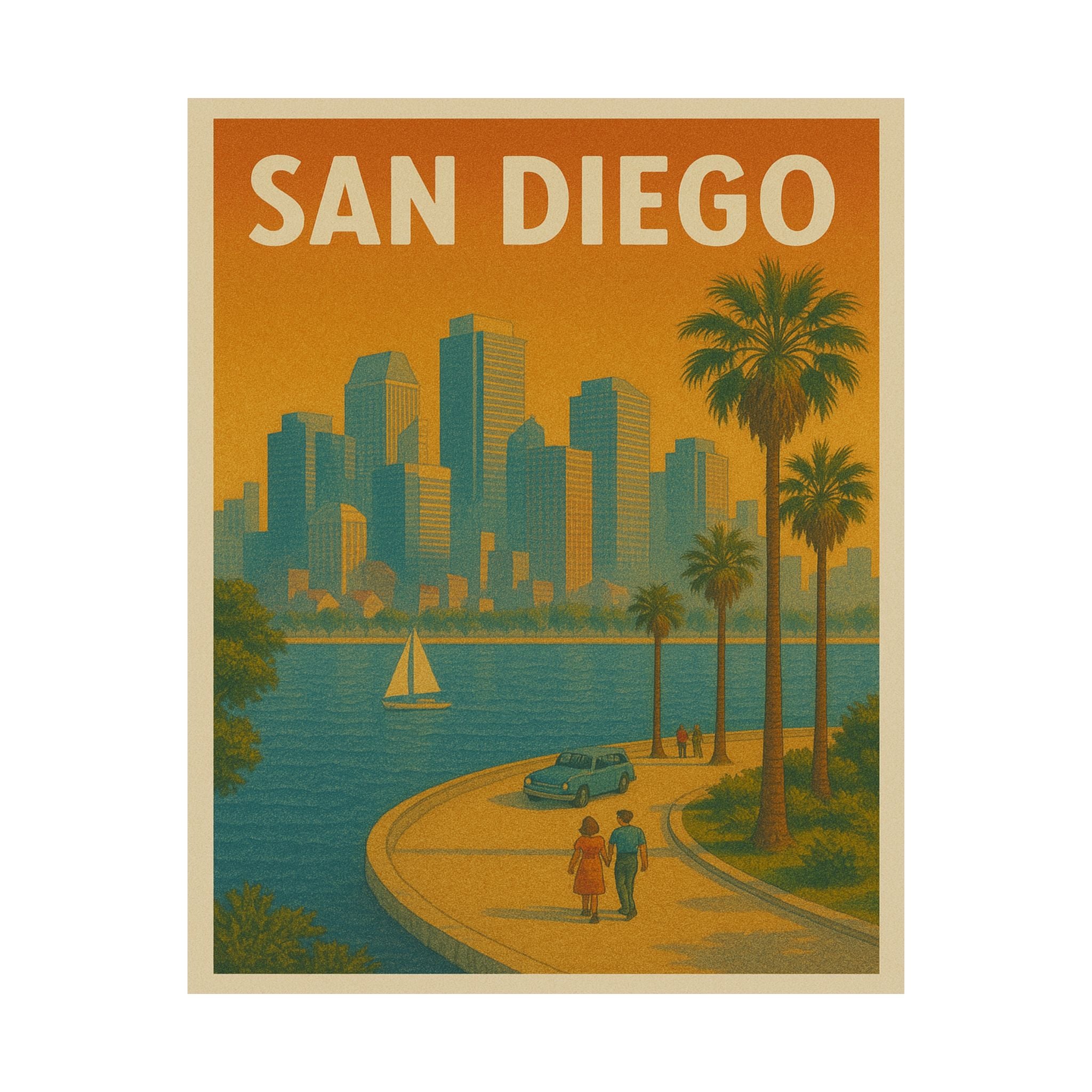 Cityscape Print - San Diego