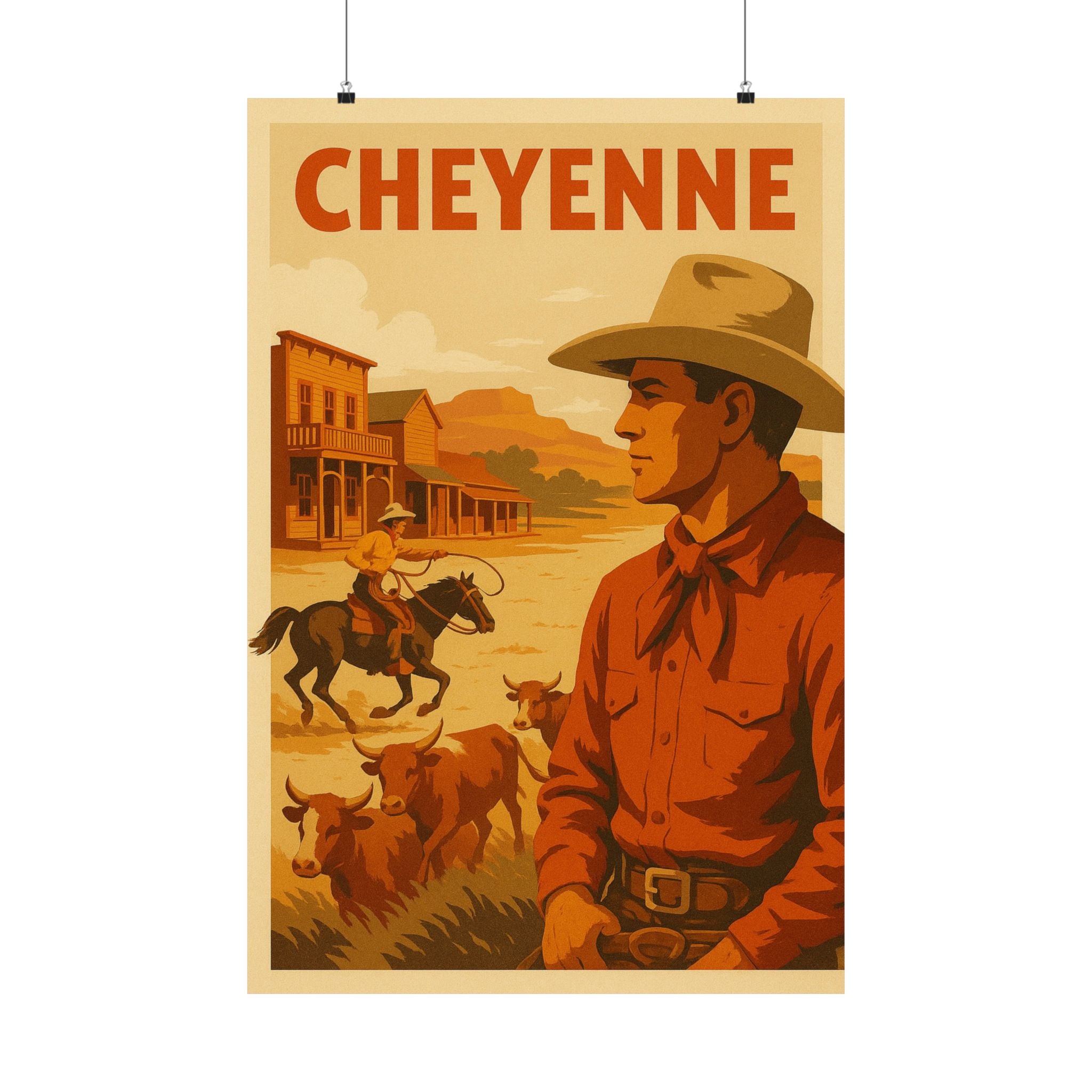 Cityscape Print - Cheyenne