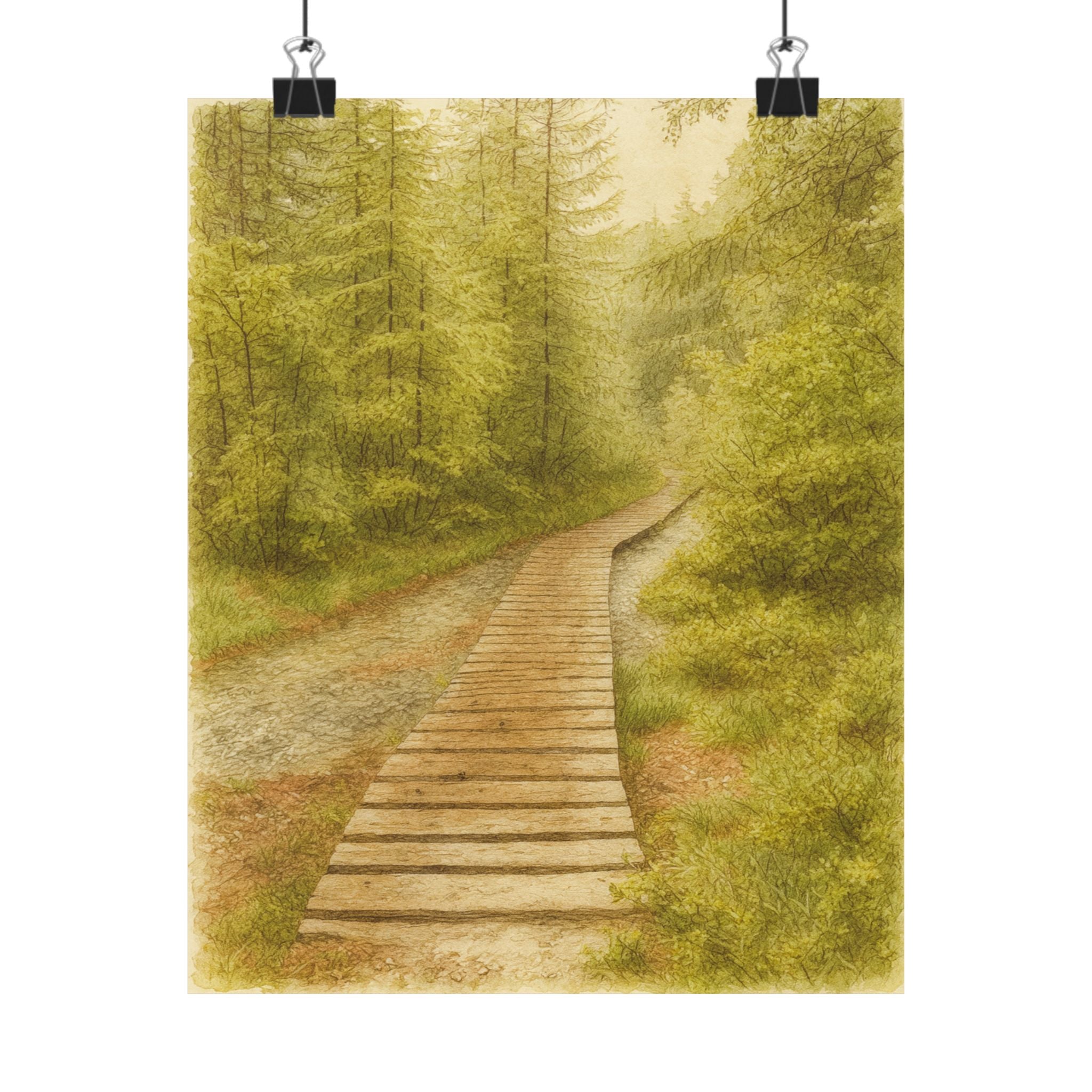Nature Print - Serene Path
