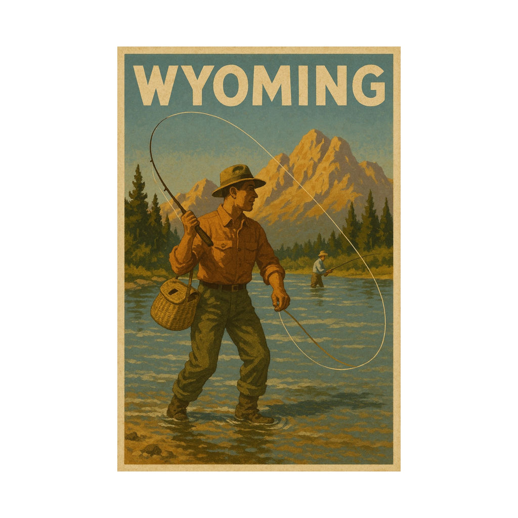 Cityscape Print - Wyoming Fisherman