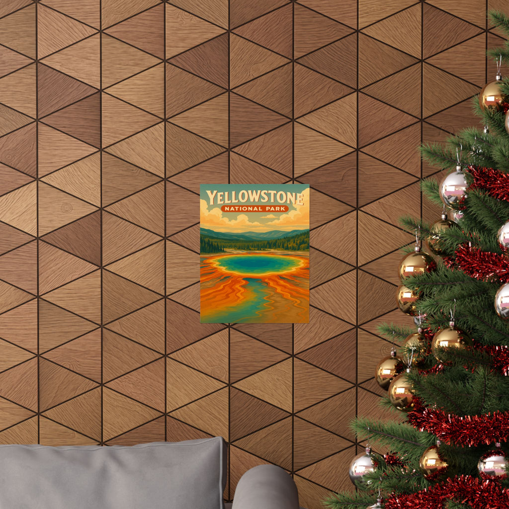 Vertical Print - Yellowstone National Park - Prismatic Lake