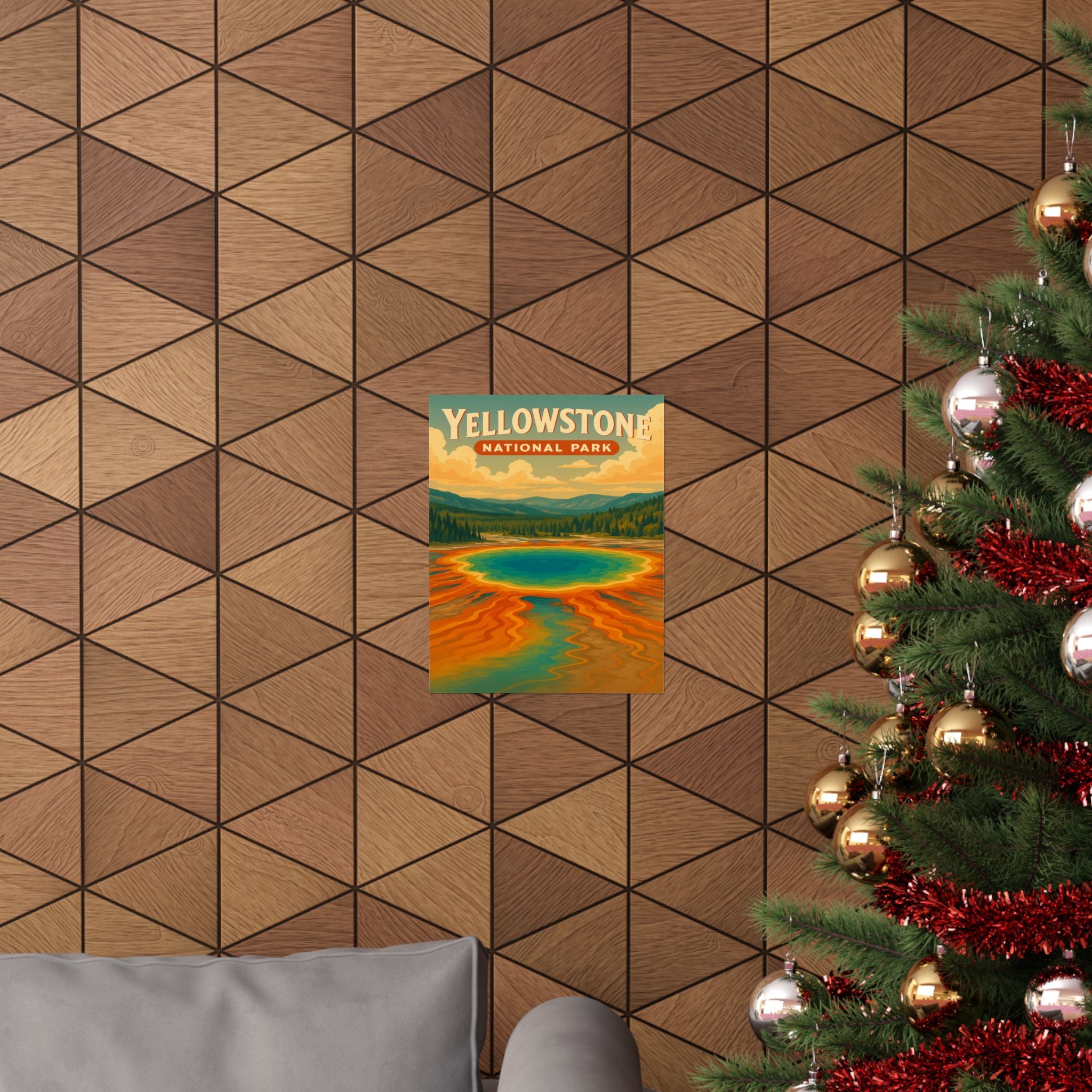 Vertical Print - Yellowstone National Park - Prismatic Lake