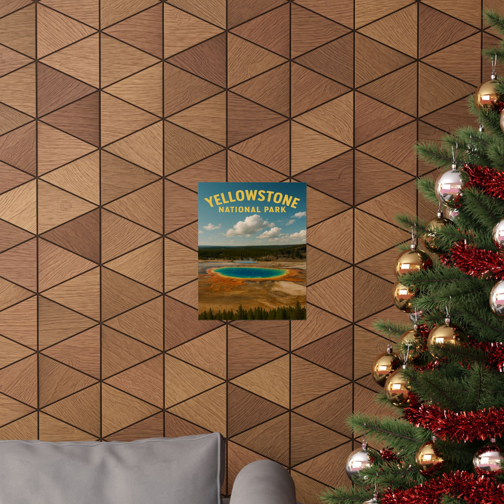 Vertical Print - Yellowstone National Park - Prismatic Lake