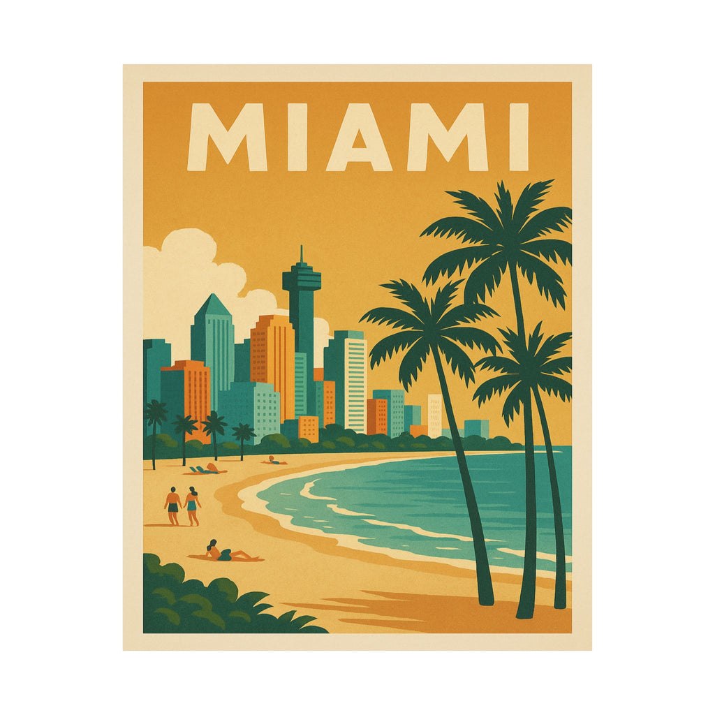 Cityscape Print - Miami Florida