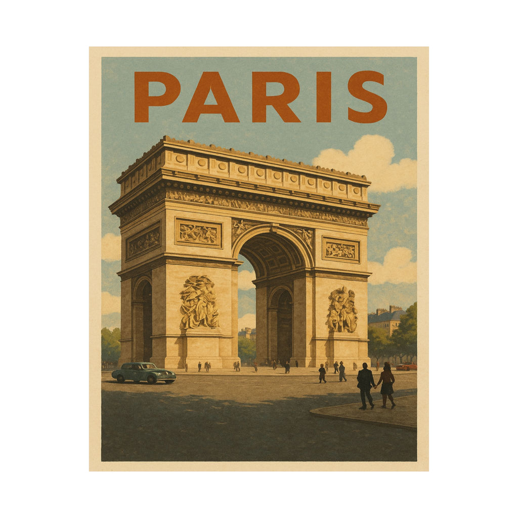 Cityscape Print - Paris Arc De Triumph