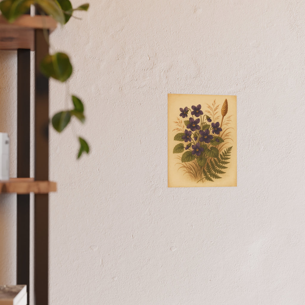 Nature Print - Violet Flowers