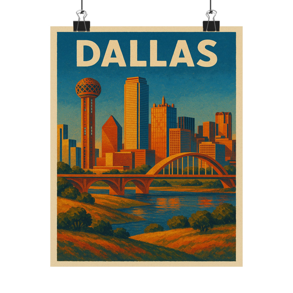 Cityscape Print - Dallas Texas