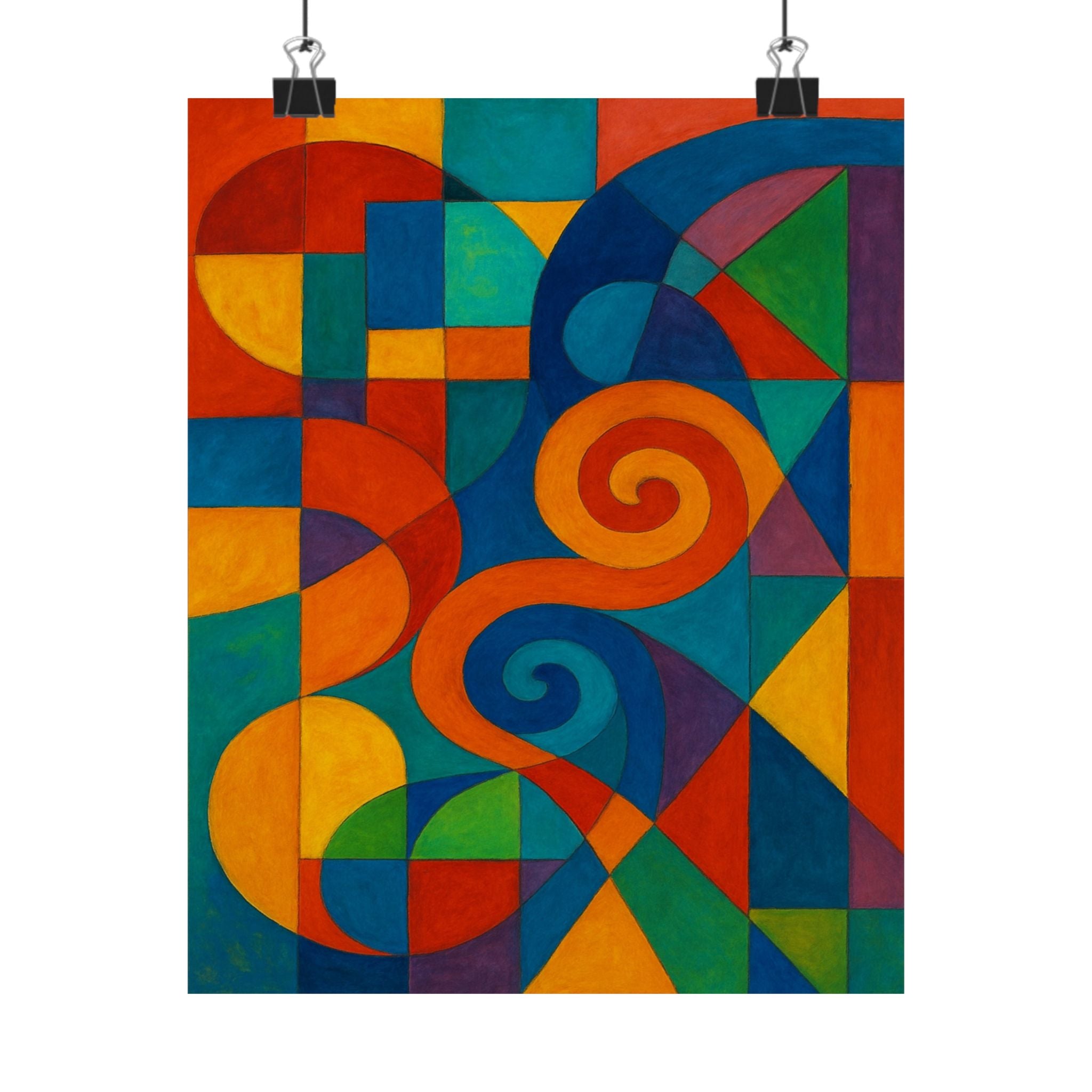 Abstract Print - Colorful Geometric