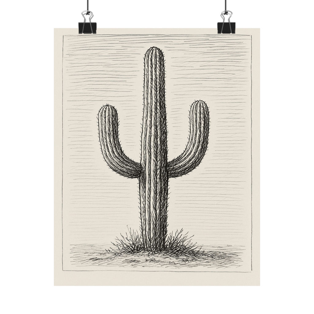Nature Print - Cactus Sketch